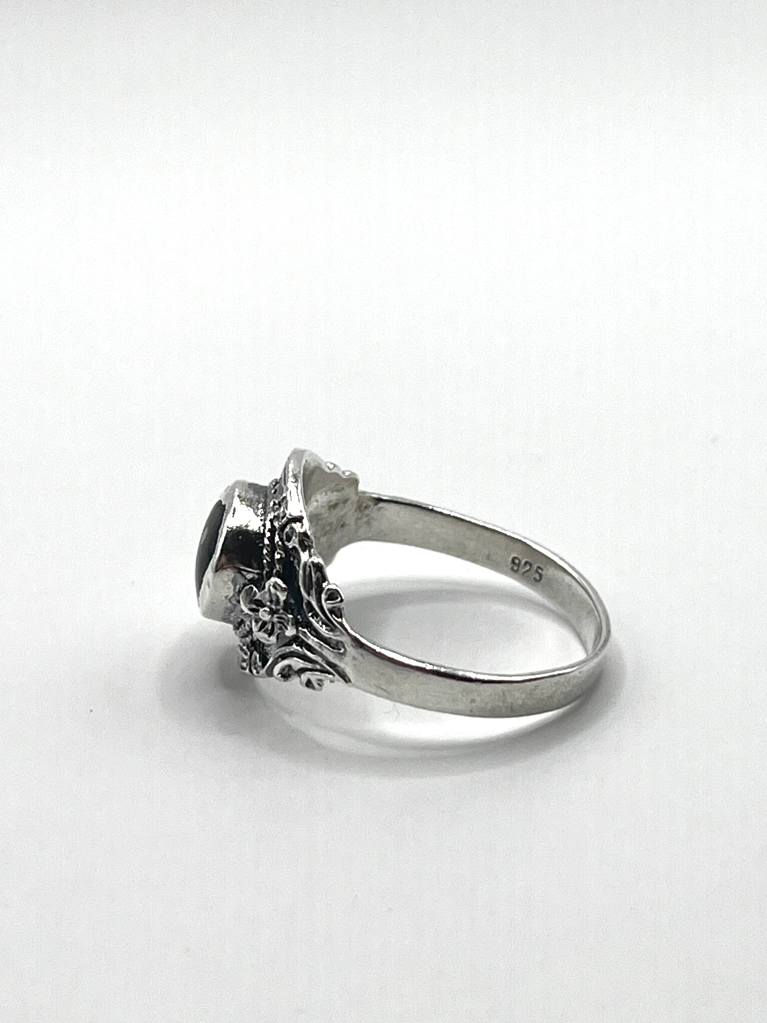 Vintage 925 Hopea Yin Yang Sormus 18.5mm