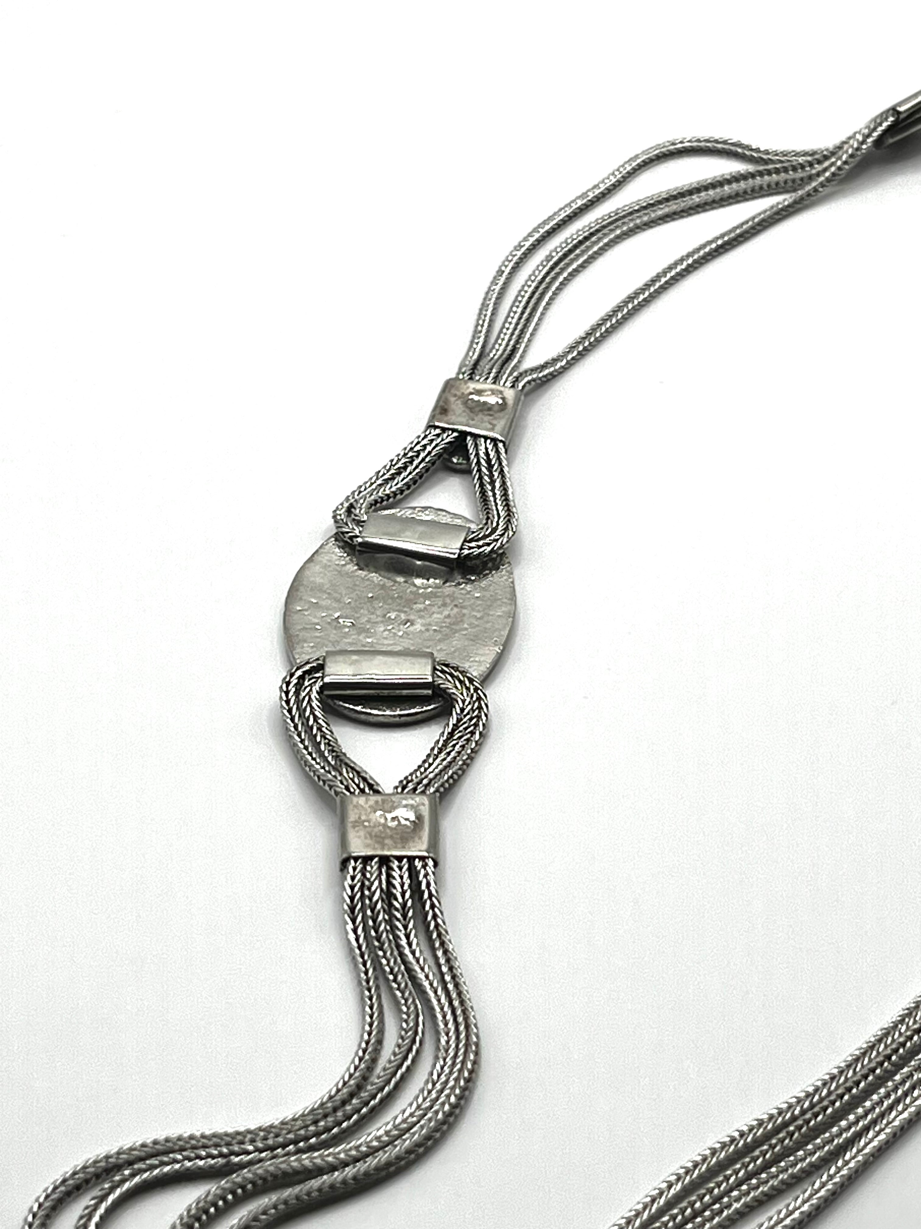 Vintage 925 Hopea Turkkilainen Kaulakoru 46cm