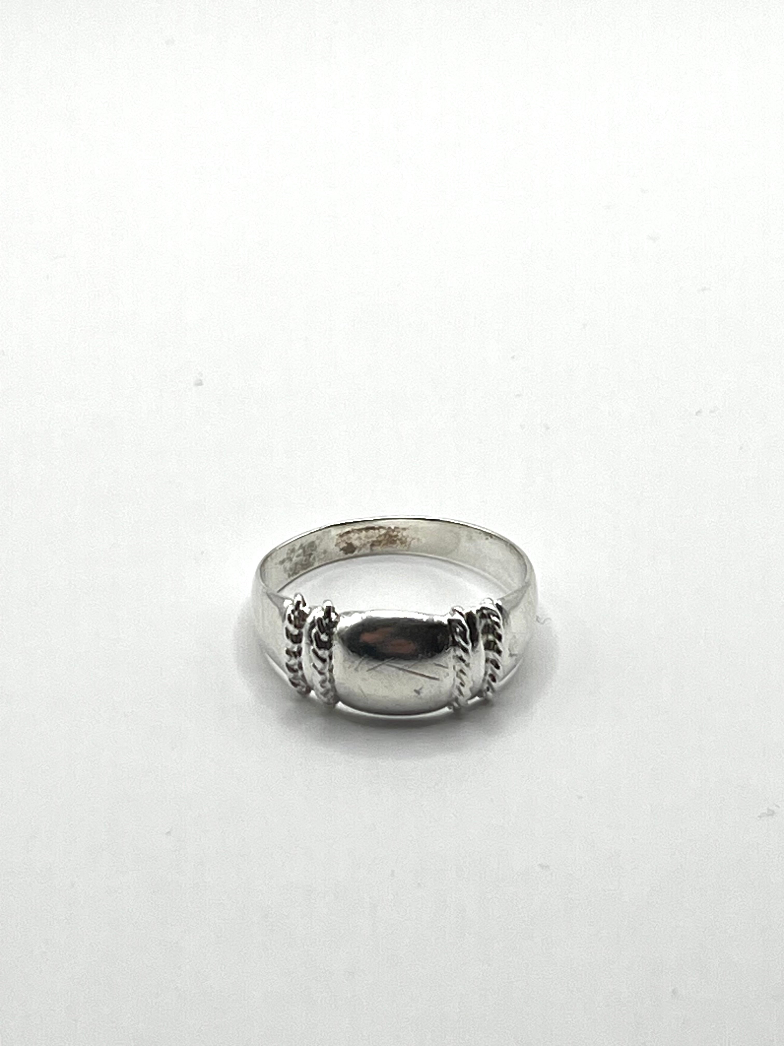 Vintage 925 Hopea Sormus - 19mm