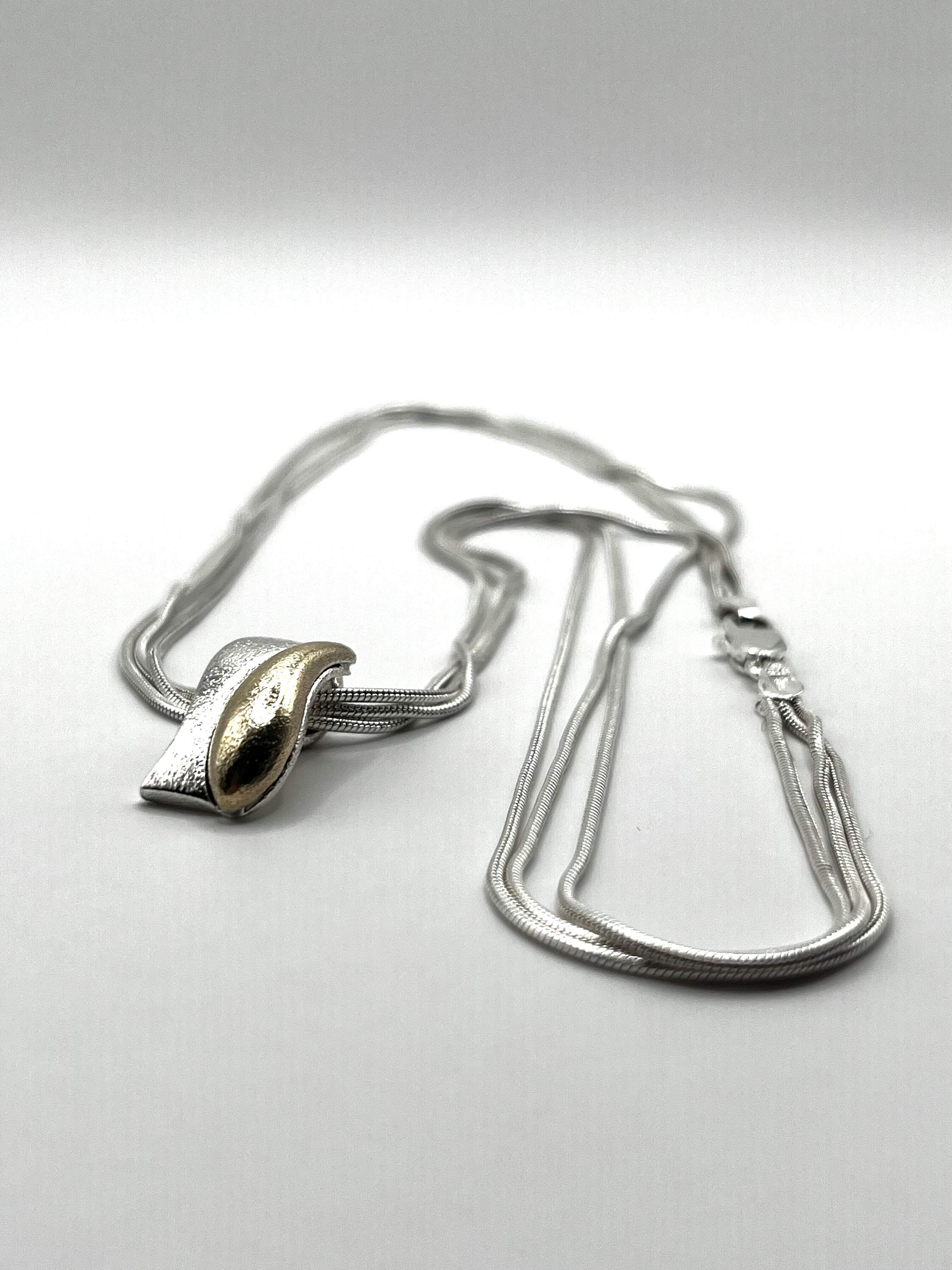 925 Hopea Riipus Kaulaketjulla 45cm