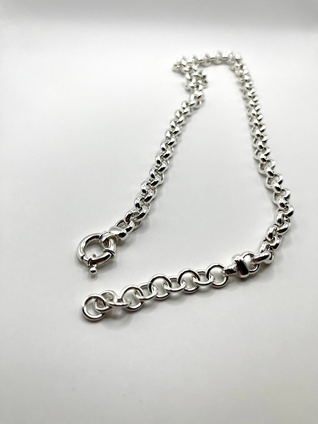 925 Hopea Papu Kaulaketju 7mm, 42cm-47.5cm