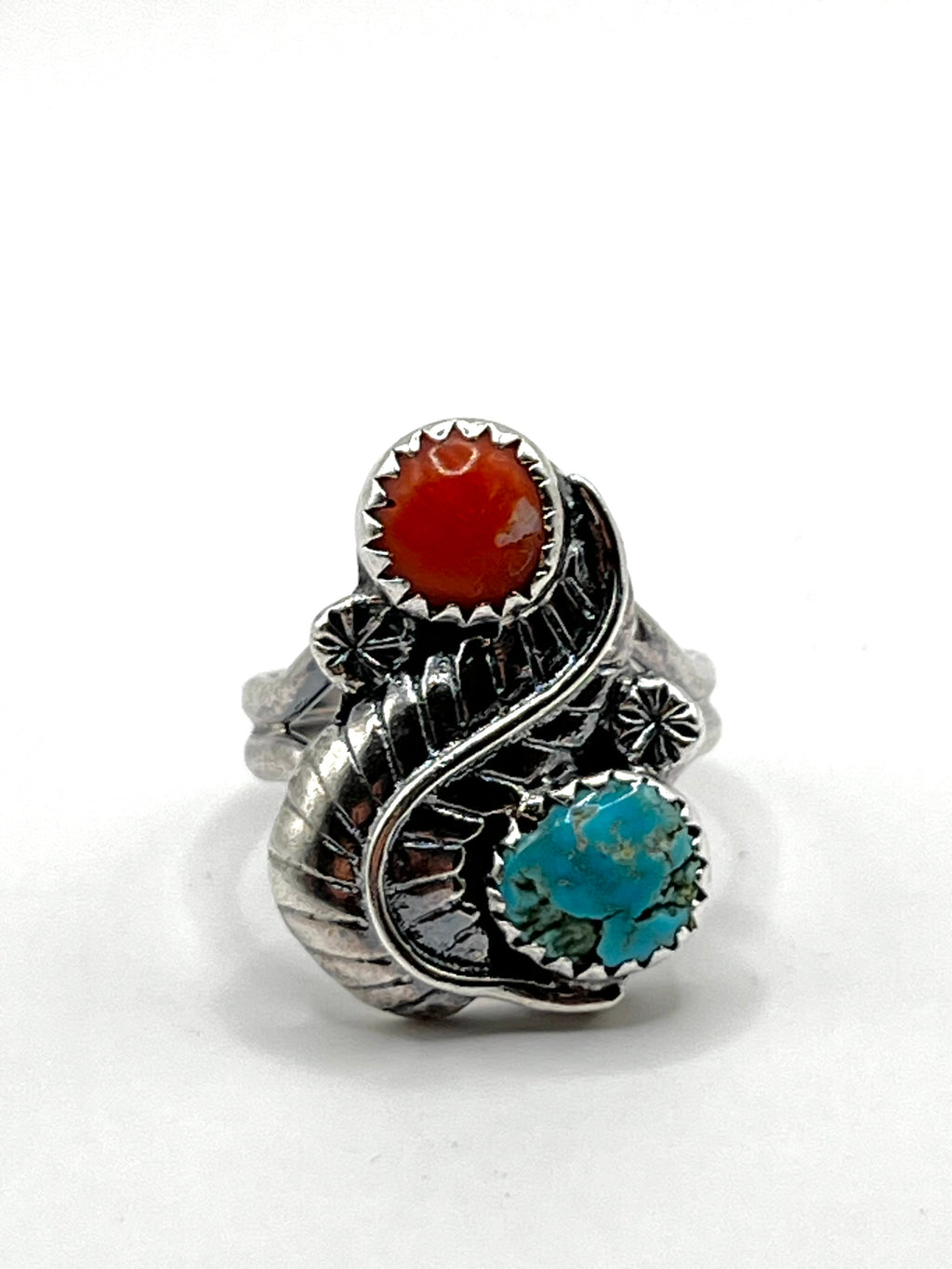 Vintage Hopea Navajo Sormus 16.75mm