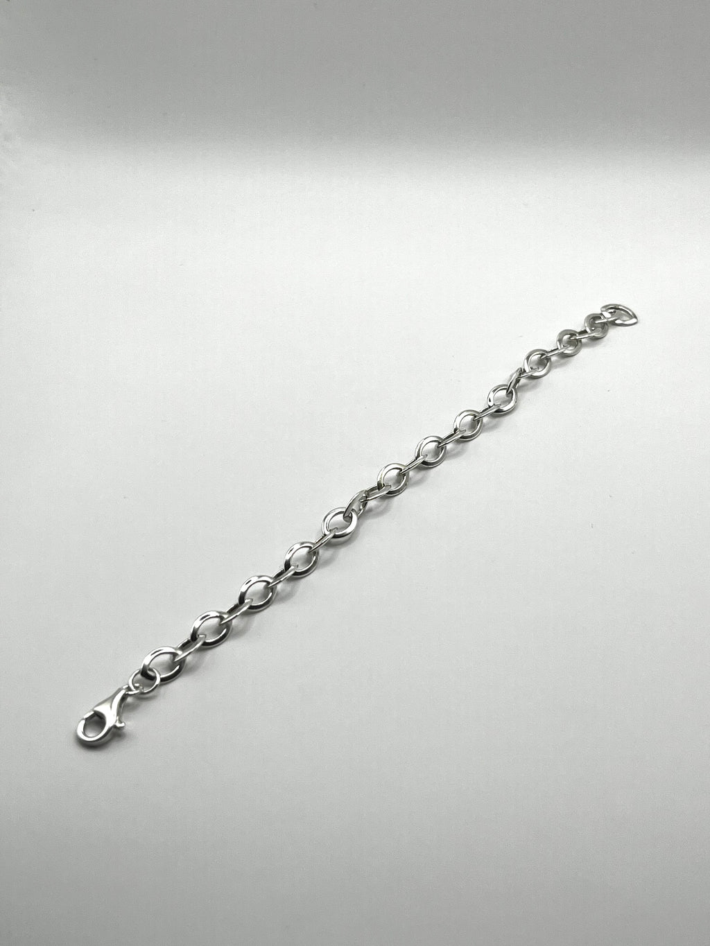 925 Hopea Ovaali Ranneketju 6mm, 19.5cm