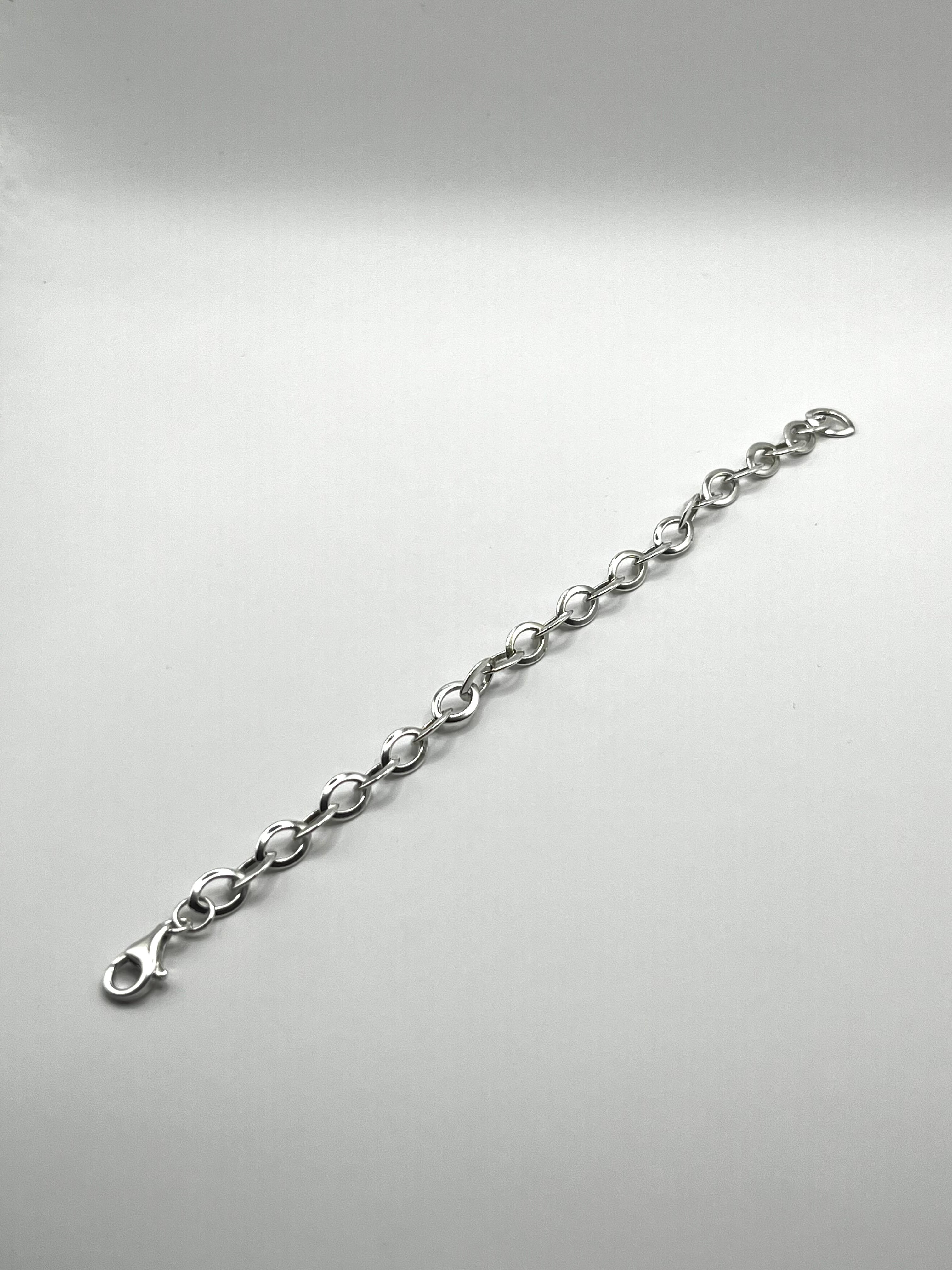 925 Hopea Ovaali Ranneketju 6mm, 19.5cm