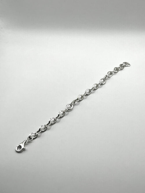 925 Hopea Ovaali Ranneketju 6mm, 19.5cm