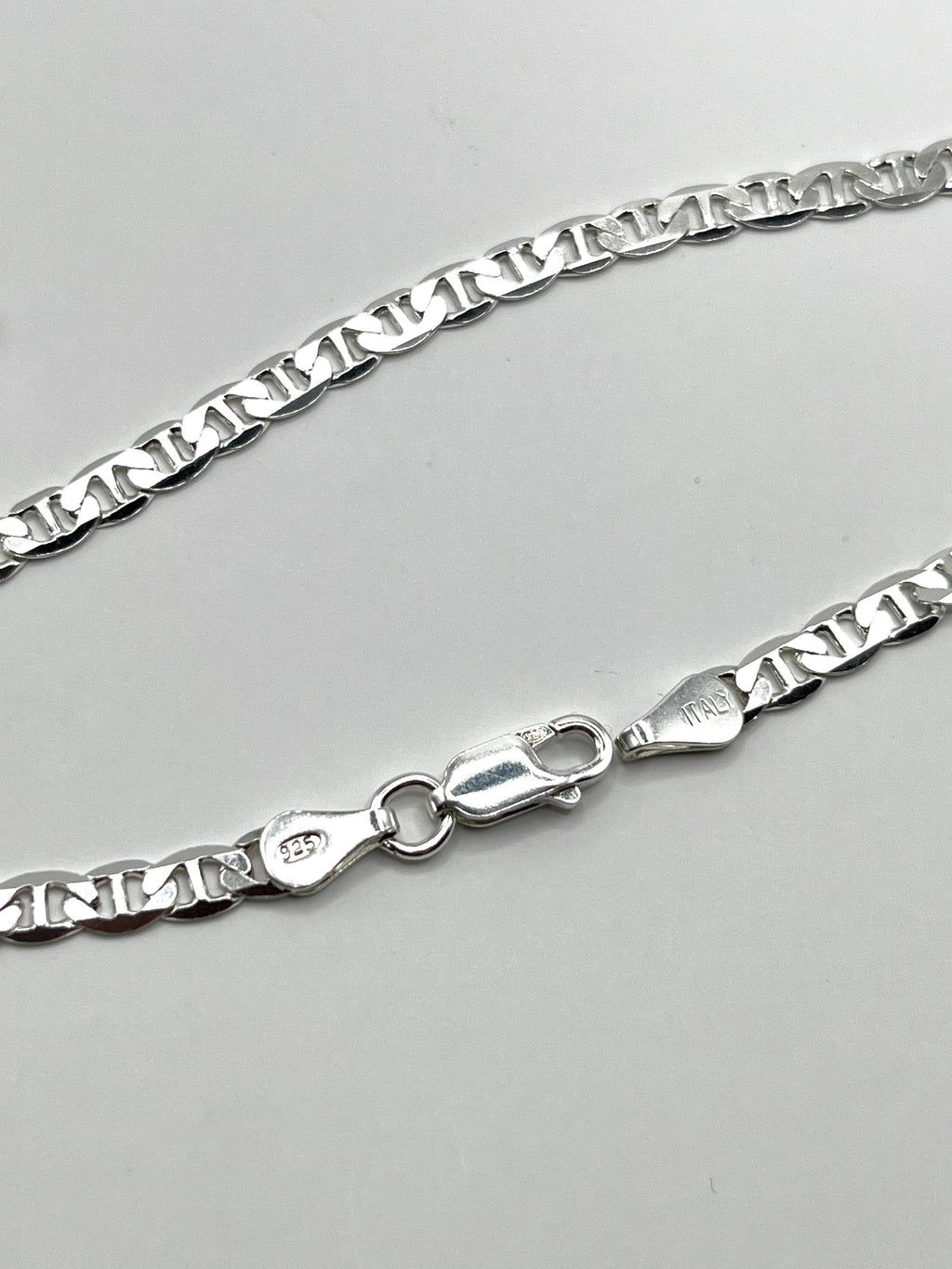 925 Hopea Litteä Ankkuriketju 4mm, 55cm