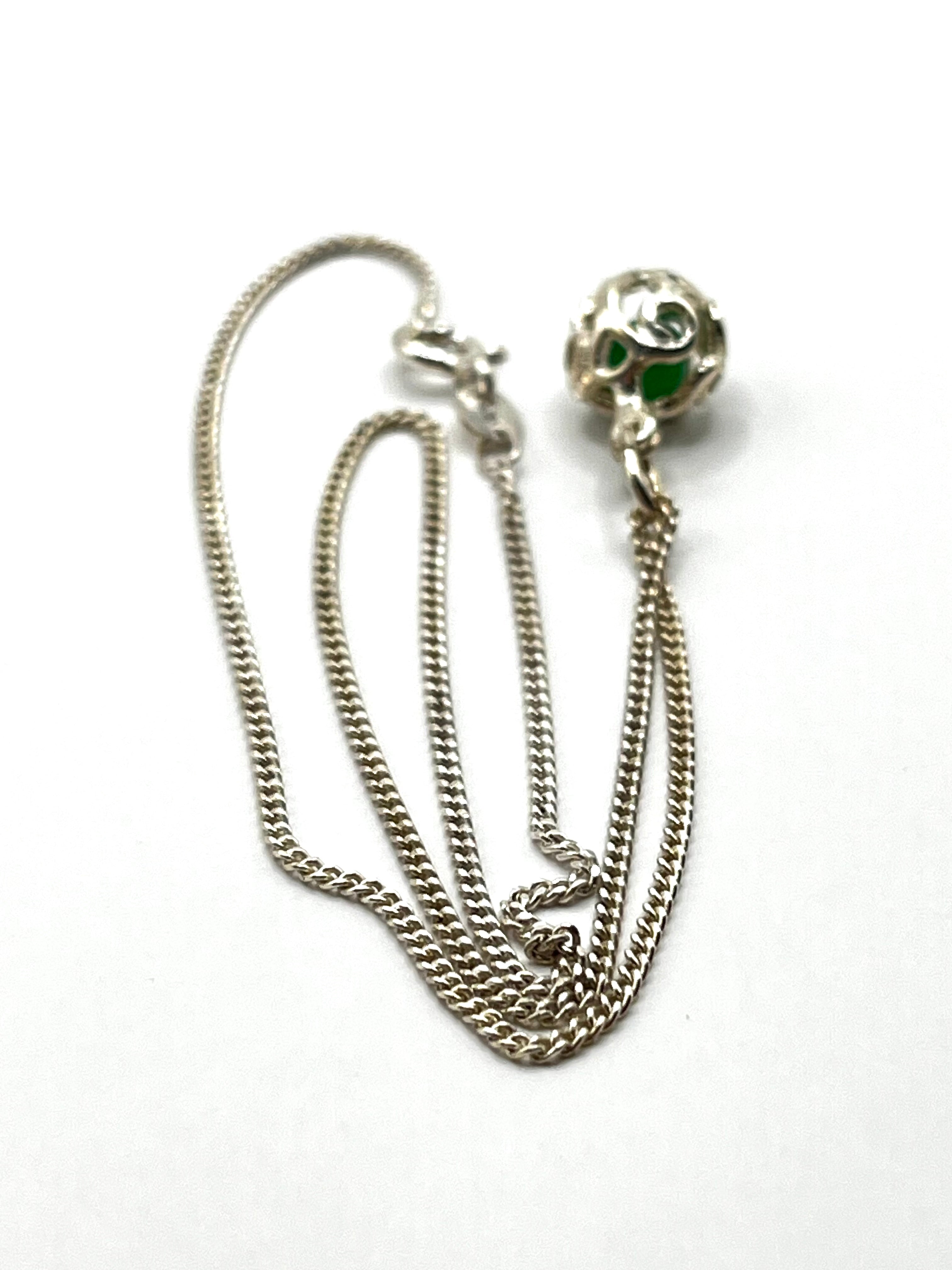 925 Hopea Kaulakoru Riipuksella 1mm, 35cm