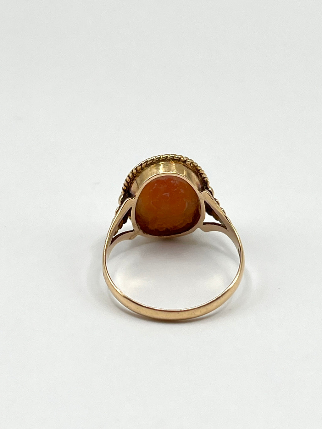 Vintage 14K Cameo Kultasormus 17.5mm v.1952