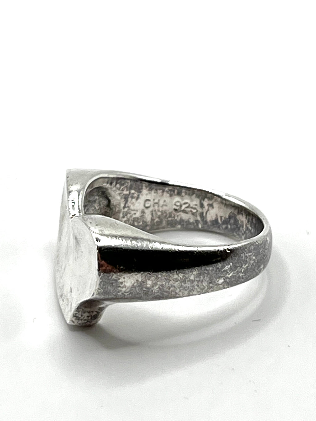 Vintage 925 Hopea Sydänsormus - 16.25mm