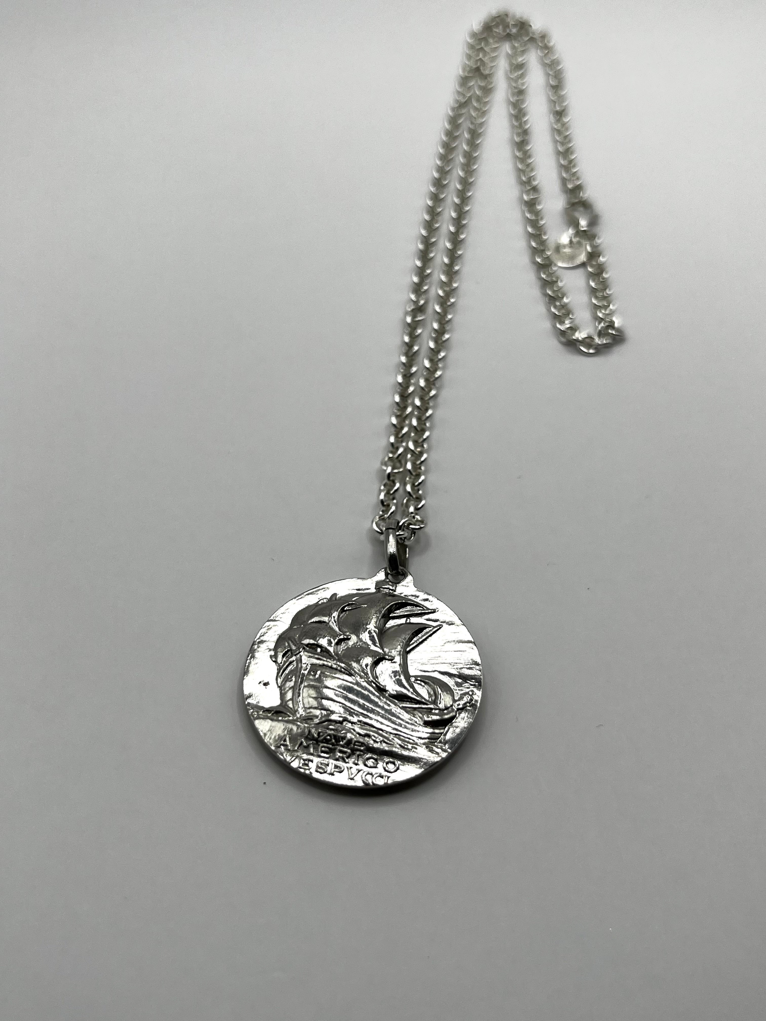 925 Hopea Merimies Riipus Kaulaketjulla 3mm, 50cm