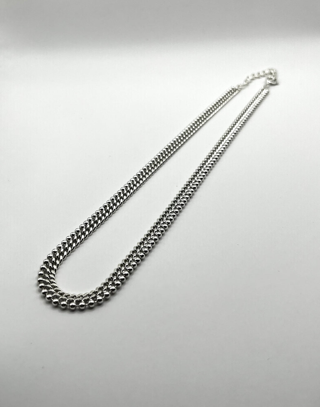 Vintage 925 Hopea Kaulaketju 6mm, 48cm