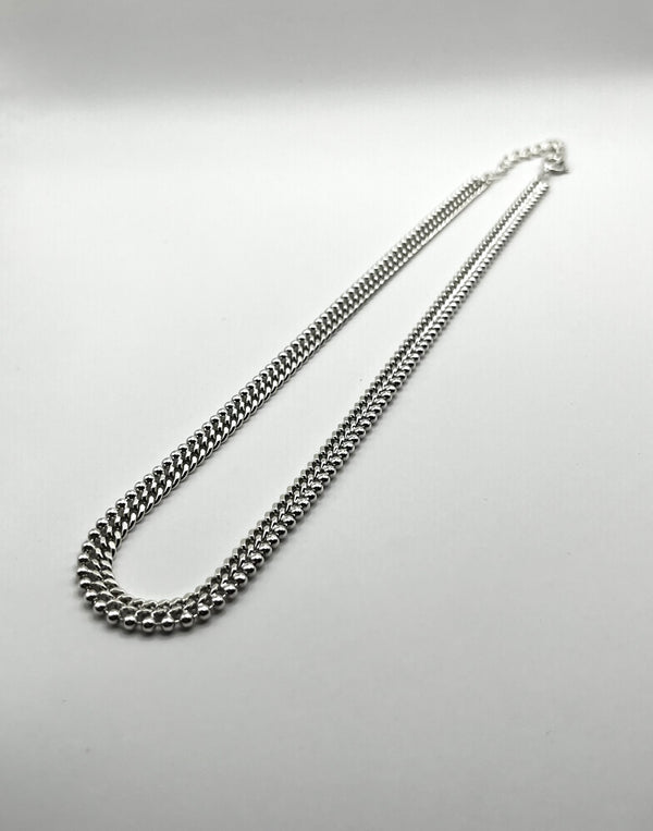 Vintage 925 Hopea Kaulaketju 6mm, 48cm