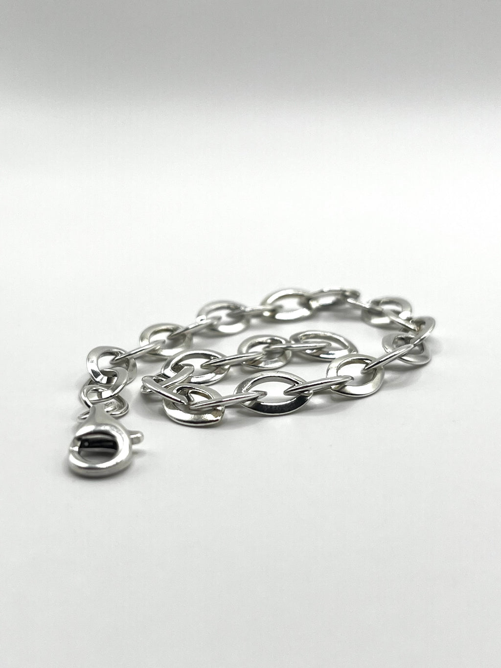 925 Hopea Ovaali Ranneketju 6mm, 19.5cm