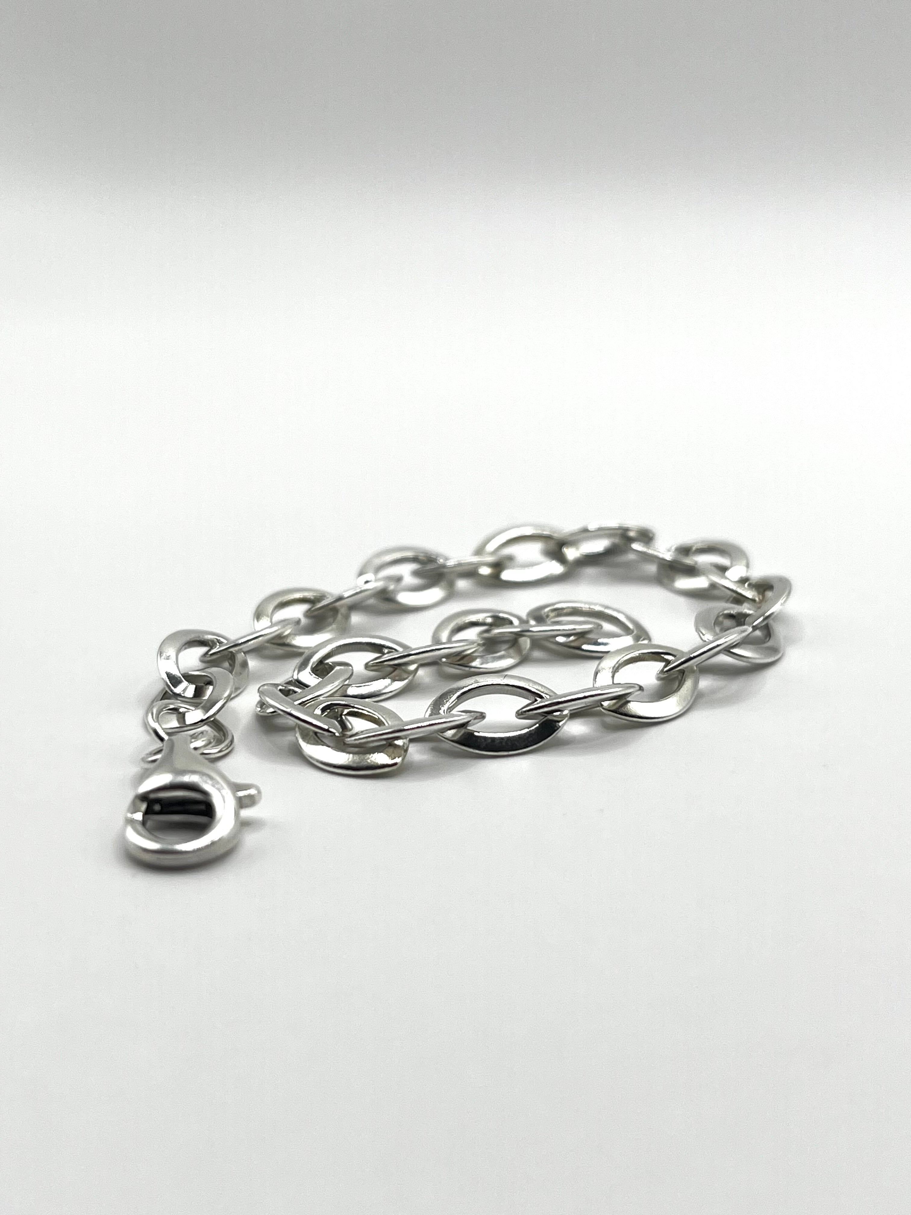 925 Hopea Ovaali Ranneketju 6mm, 19.5cm