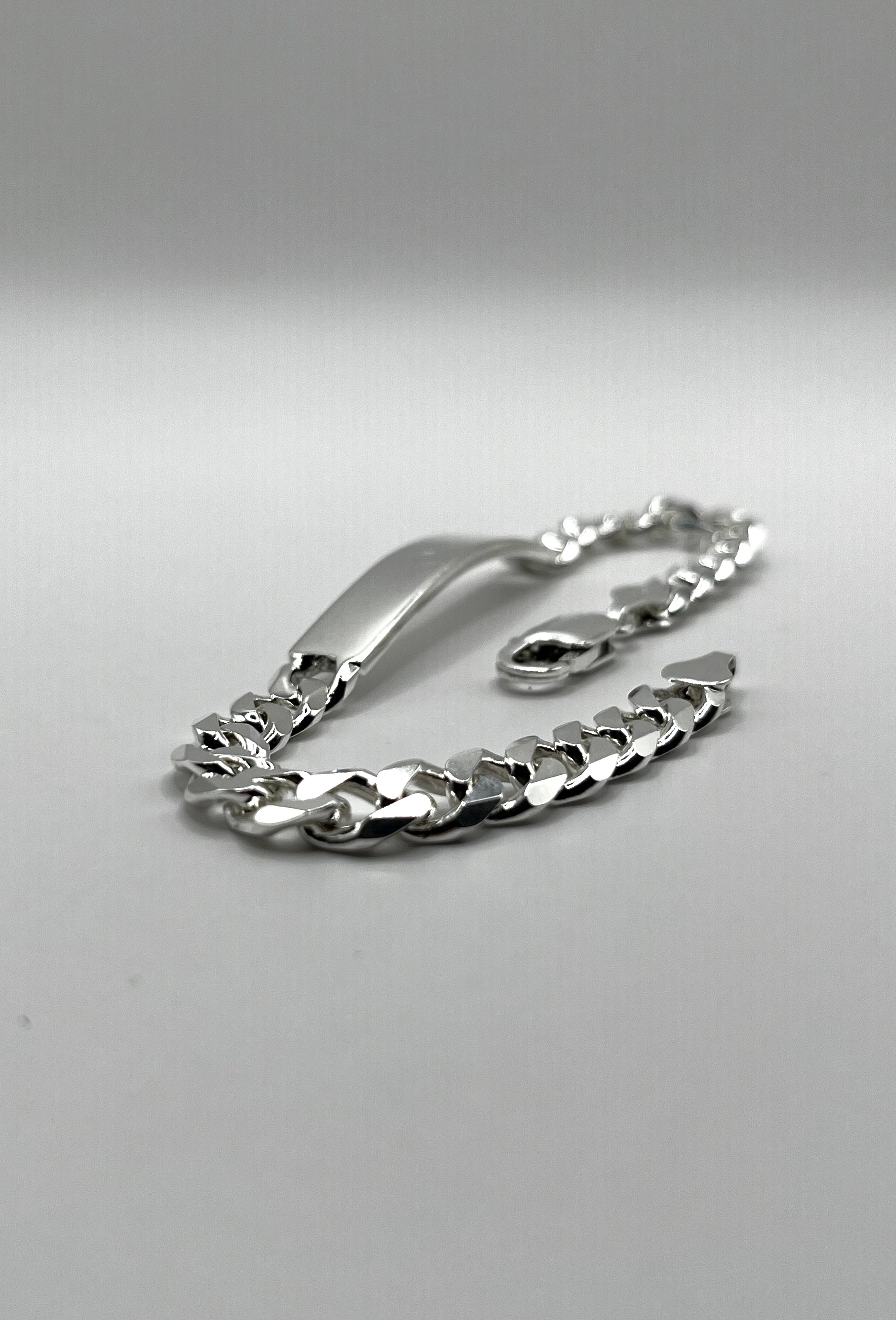 925 Hopea Panssariketju Laatalla 7mm, 20.5mm