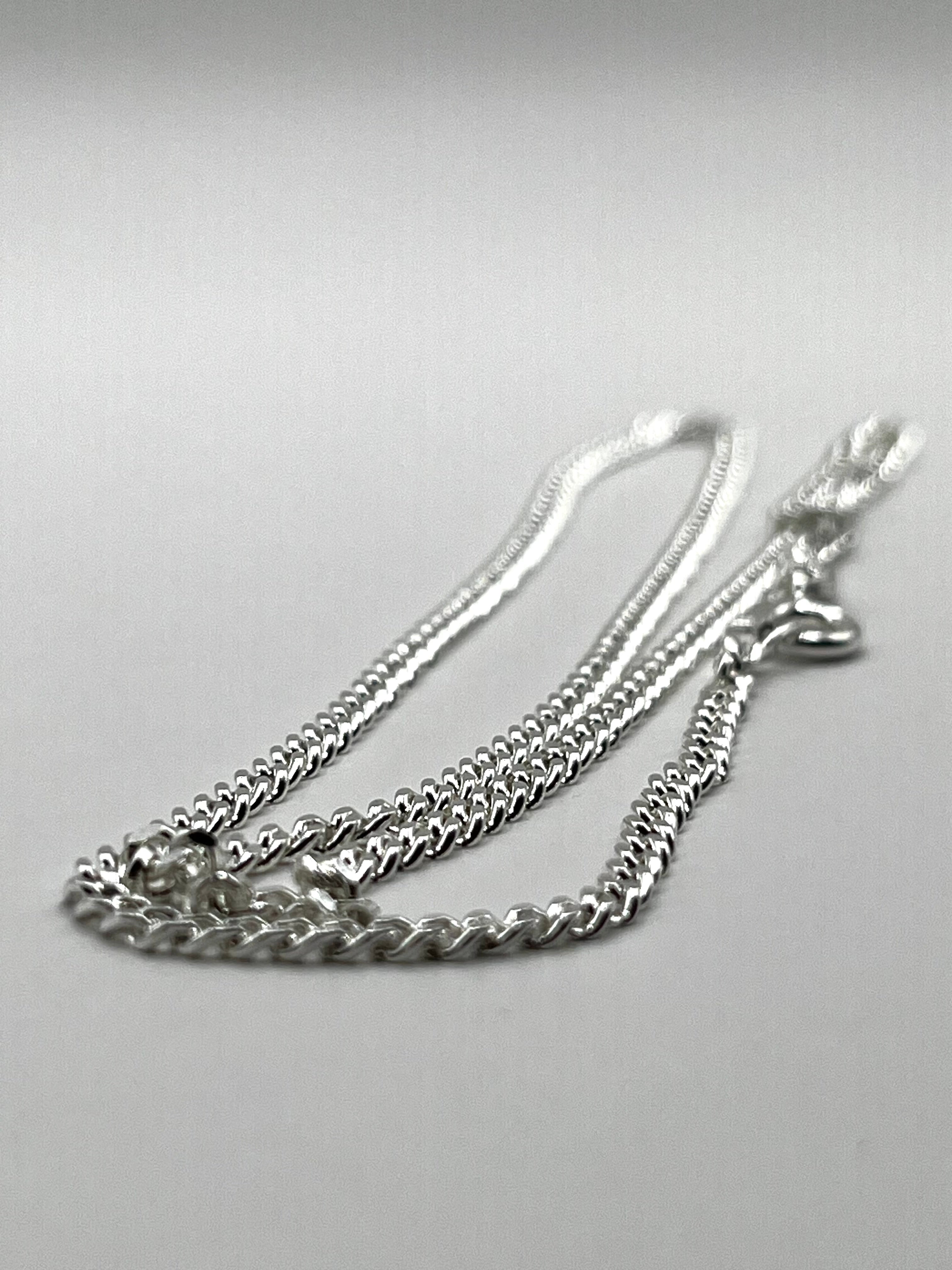925 Hopea Panssariketju 2mm, 45cm