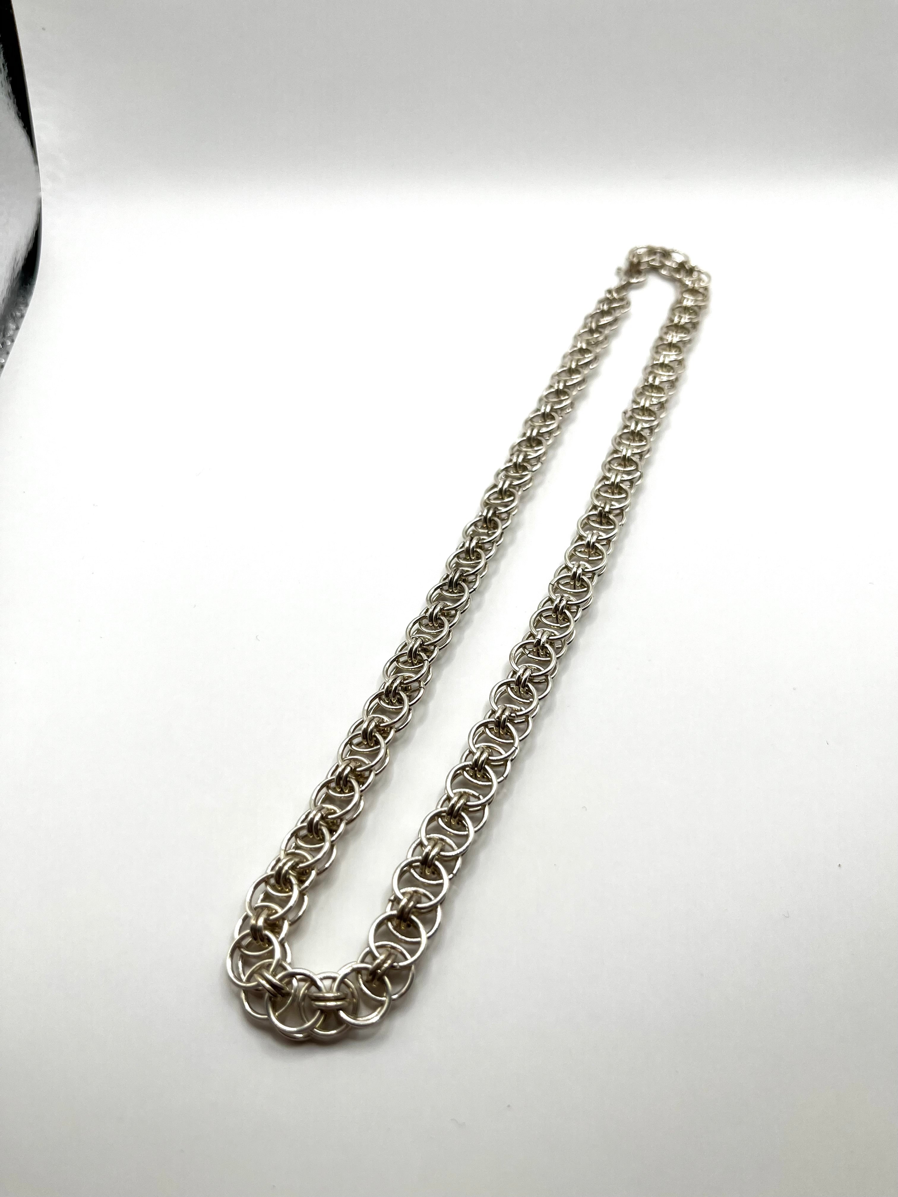 925 Hopea Käsintehty Bismarck Kaulaketju 8.5mm, 43cm