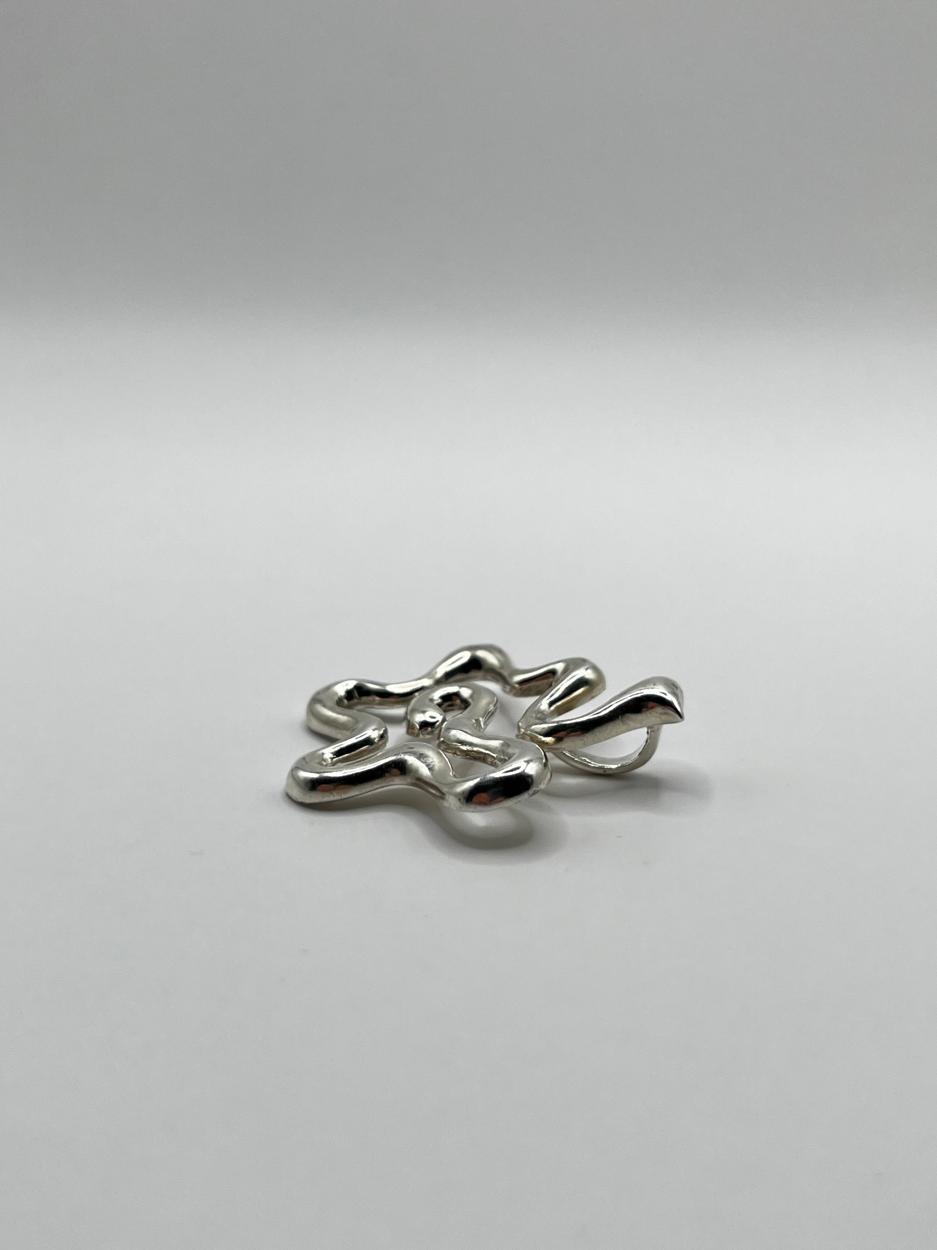 Vintage 925 Hopea "Roiske" Riipus 33mm x 33m