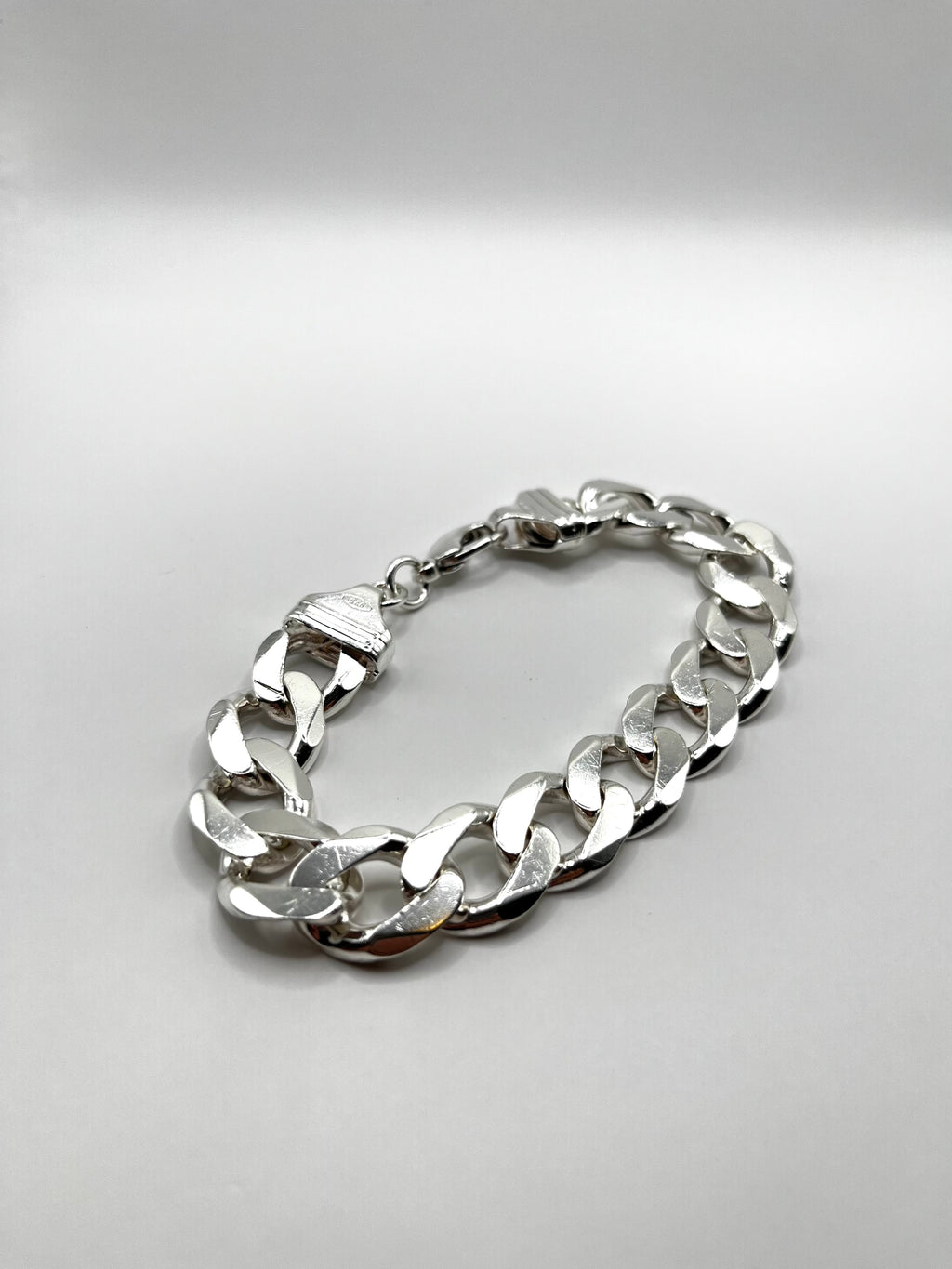 925 Hopea Panssari Ranneketju 14mm, 22.5cm