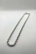 925 Hopea Papu Kaulaketju 7mm, 42cm-47.5cm