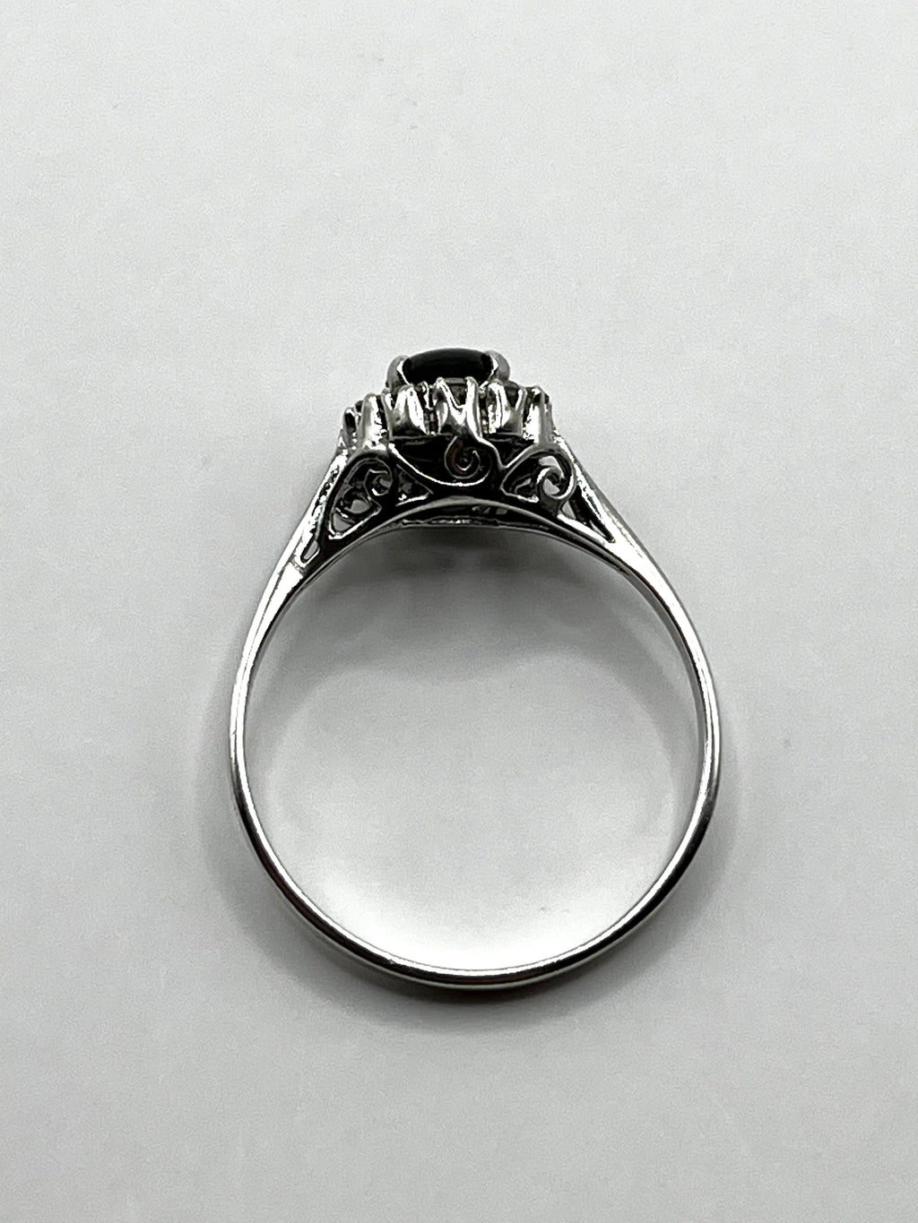 Vintage 925 Hopea Korukivi Sormus 19mm