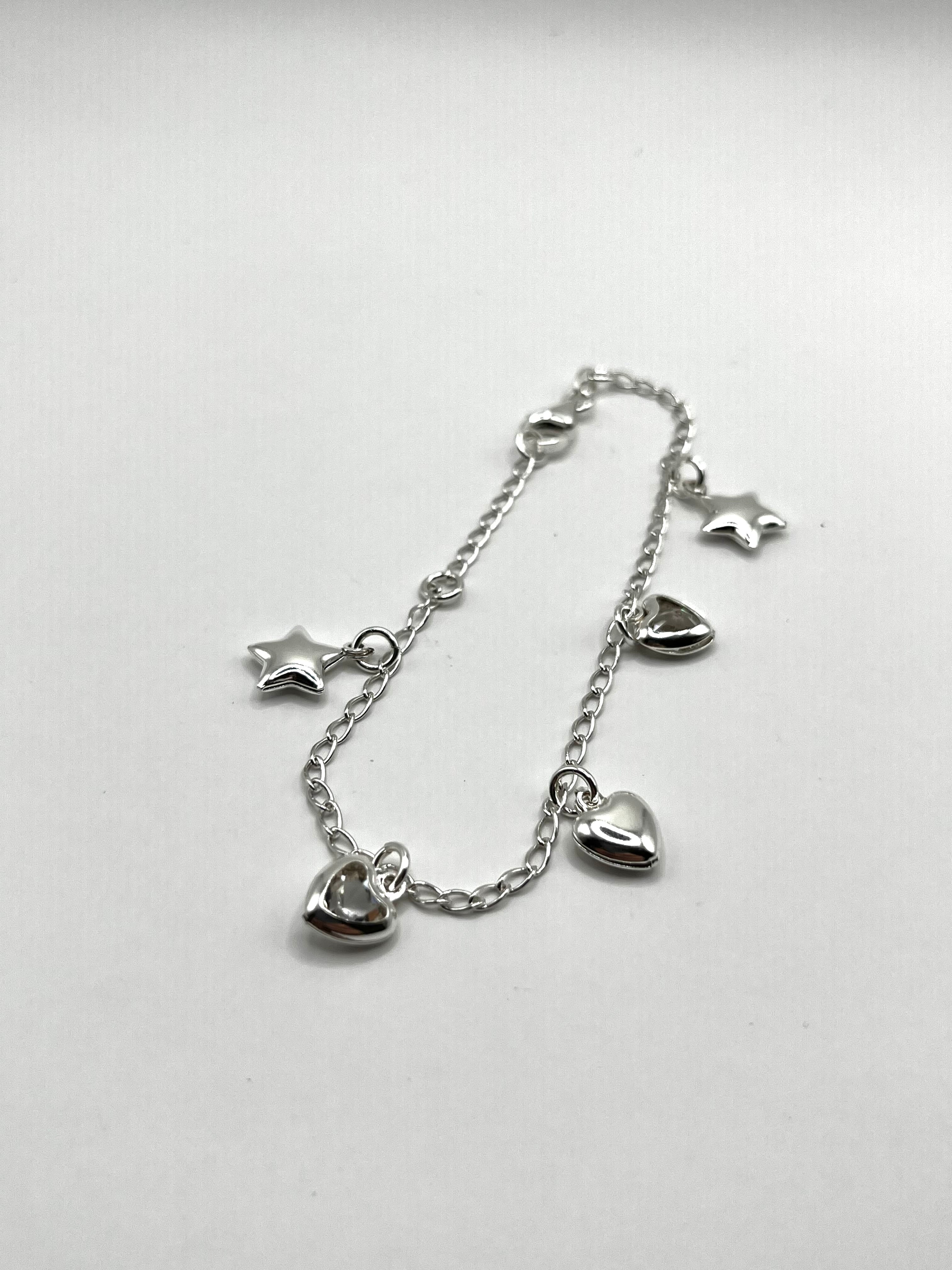 925 Hopea Rannekoru Riipuksilla 18cm