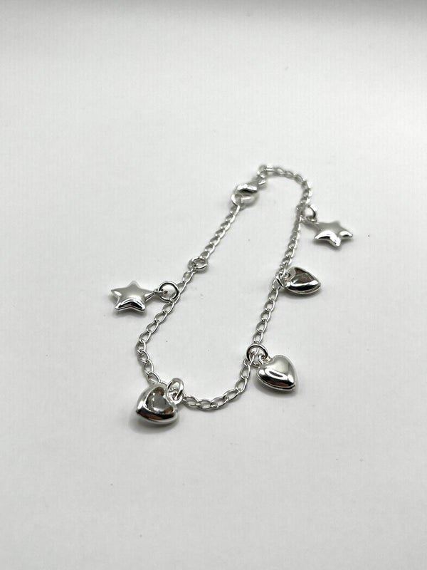 925 Hopea Rannekoru Riipuksilla 18cm