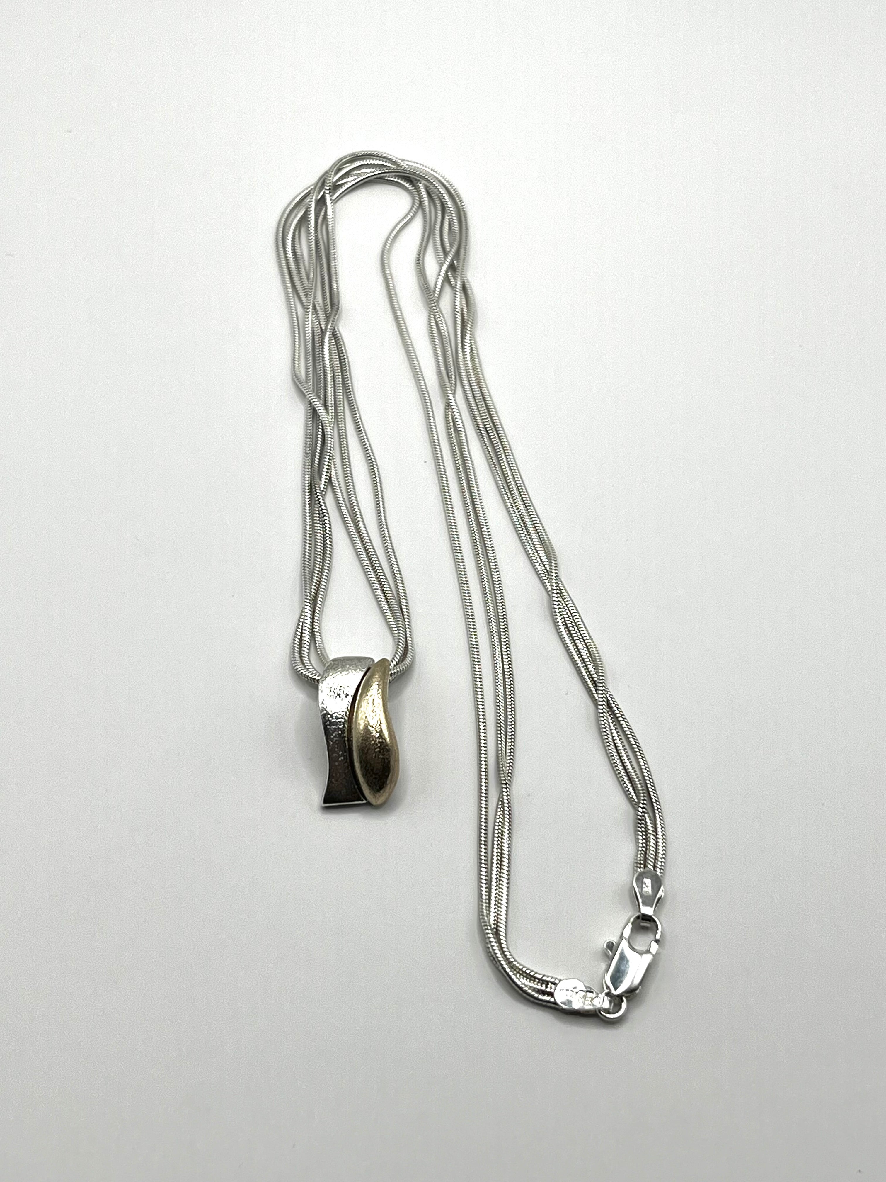 925 Hopea Riipus Kaulaketjulla 45cm