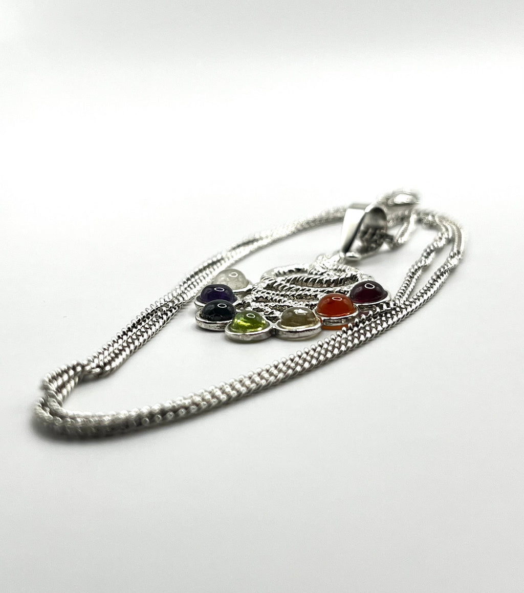 925 Hopea Käärme Chakra Riipus Kaulaketjulla 1.5mm, 45cm