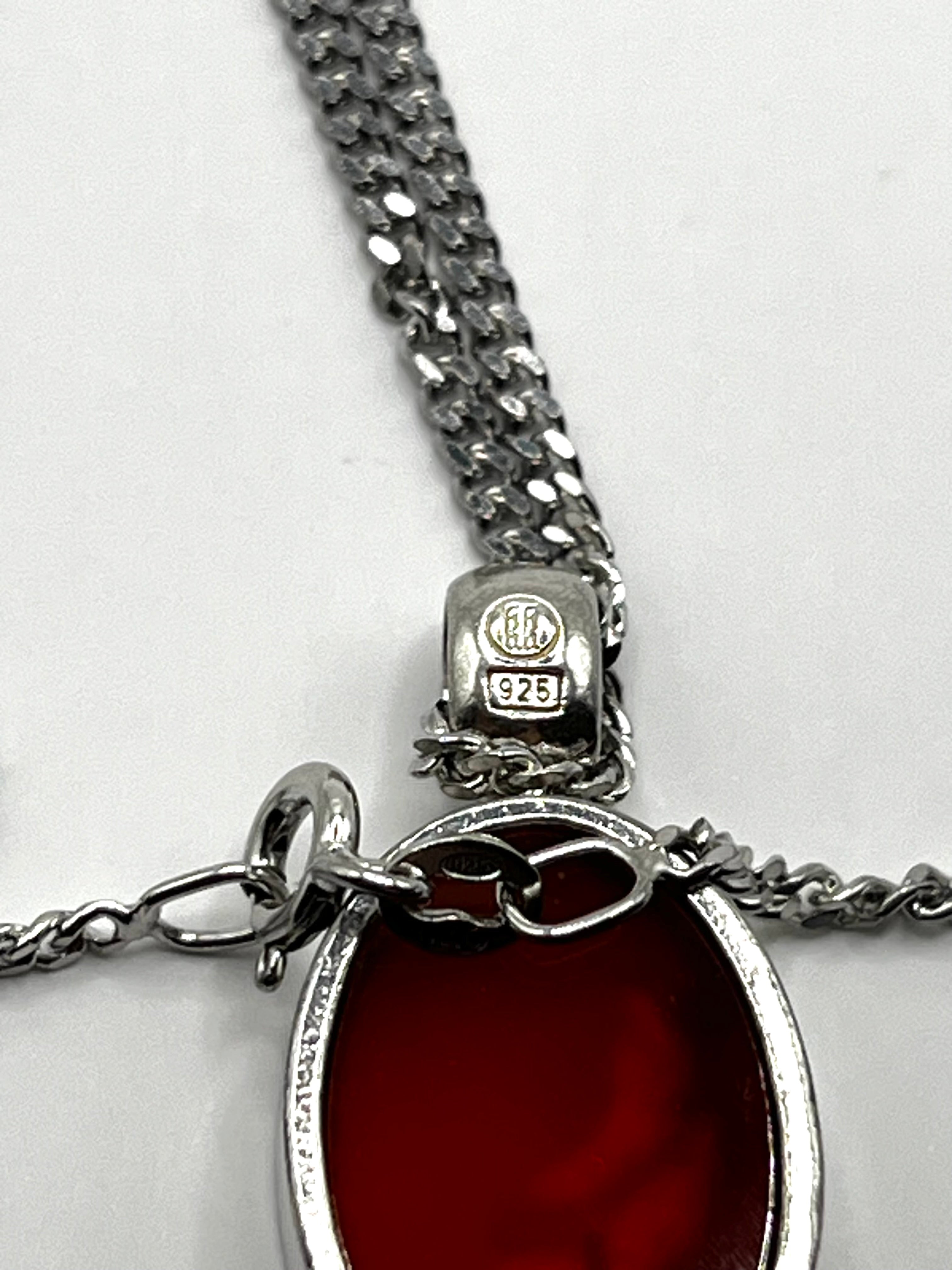 Vintage Kalevala Koru Niiskuneiti Riipus Ketjulla 925 Hopea 2mm, 45cm