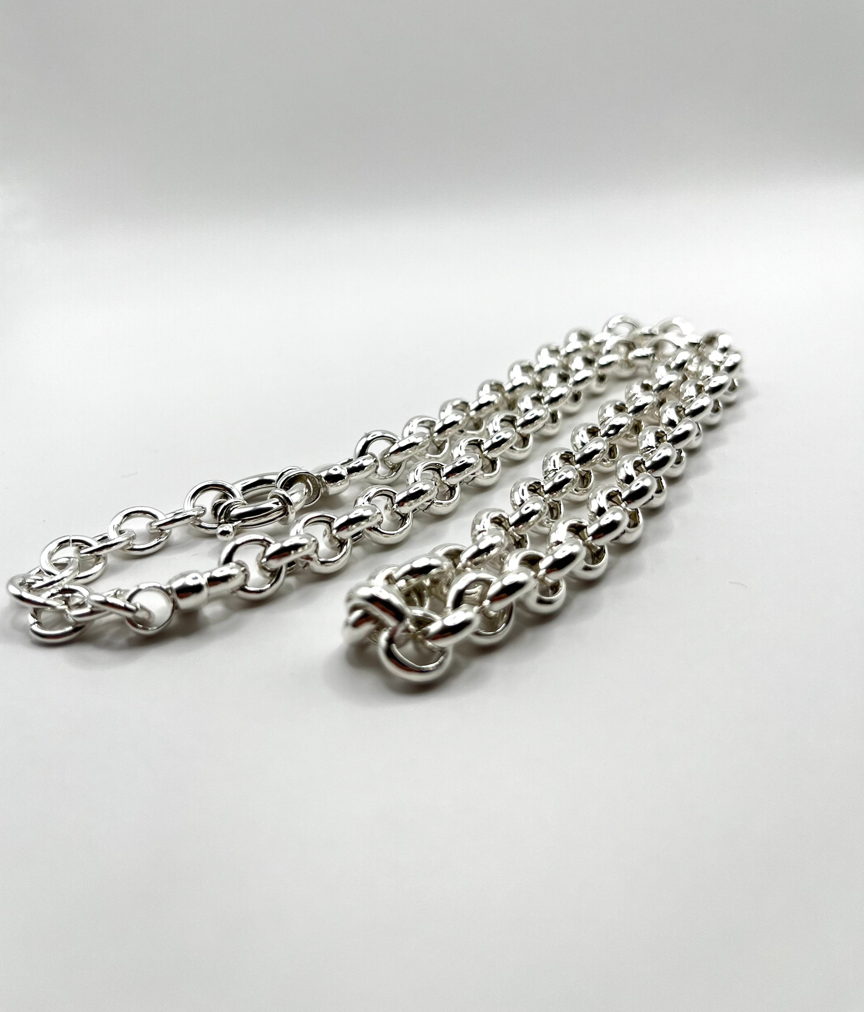 925 Hopea Papu Kaulaketju 7mm, 42cm-47.5cm