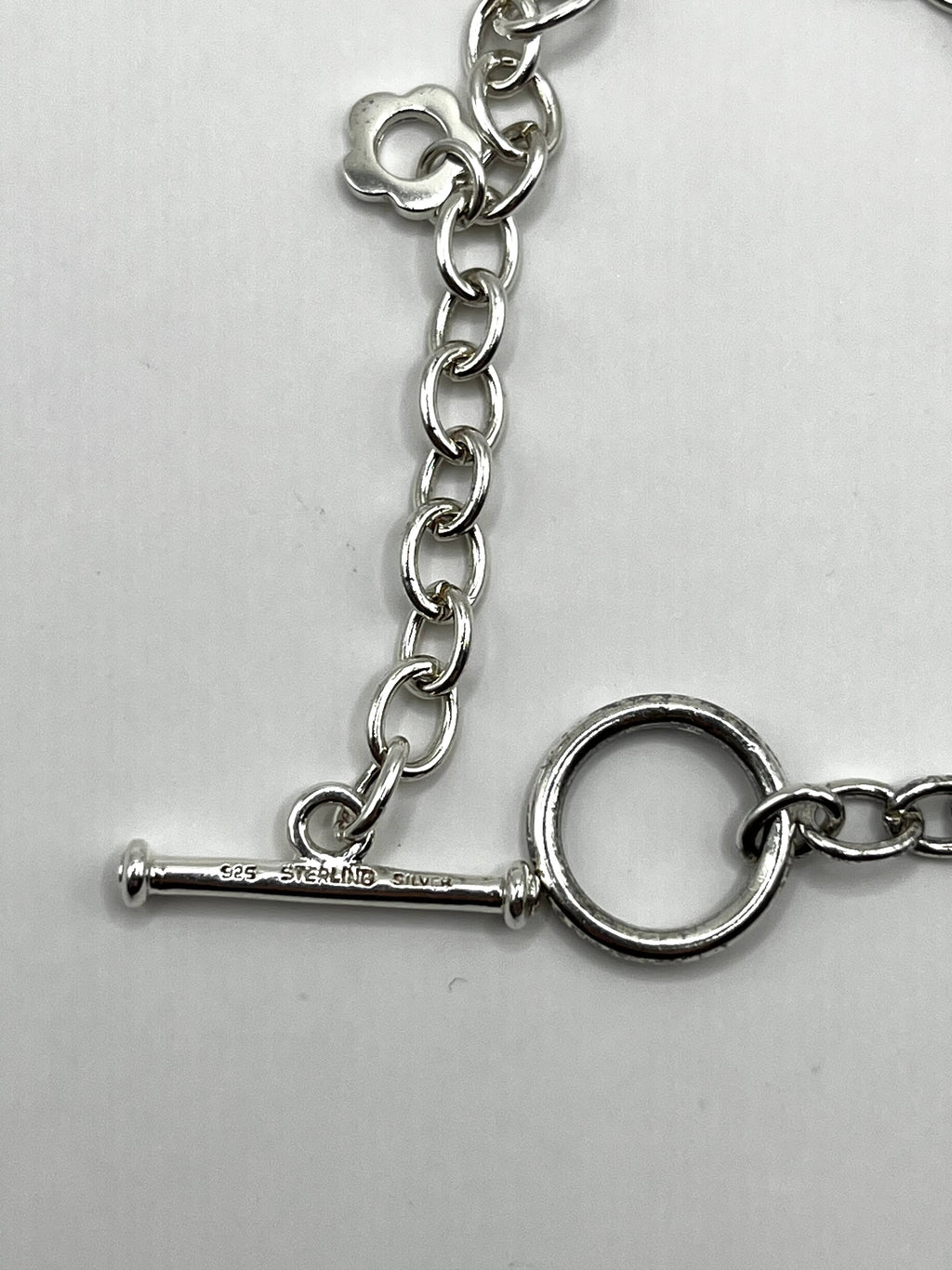 925 Hopea Ranneketju Riipuksilla 4mm, 18.4cm