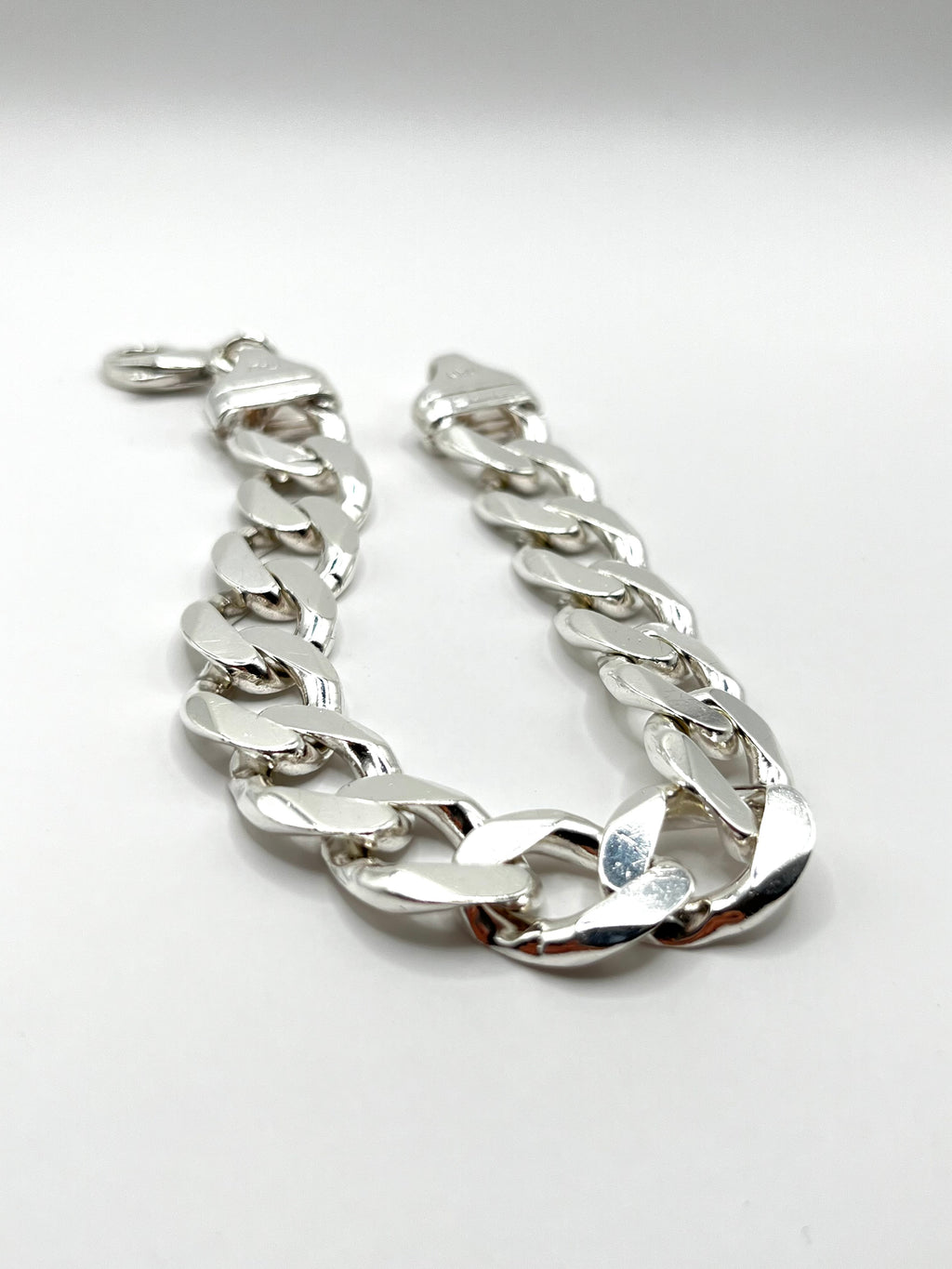 925 Hopea Panssari Ranneketju 14mm, 22.5cm