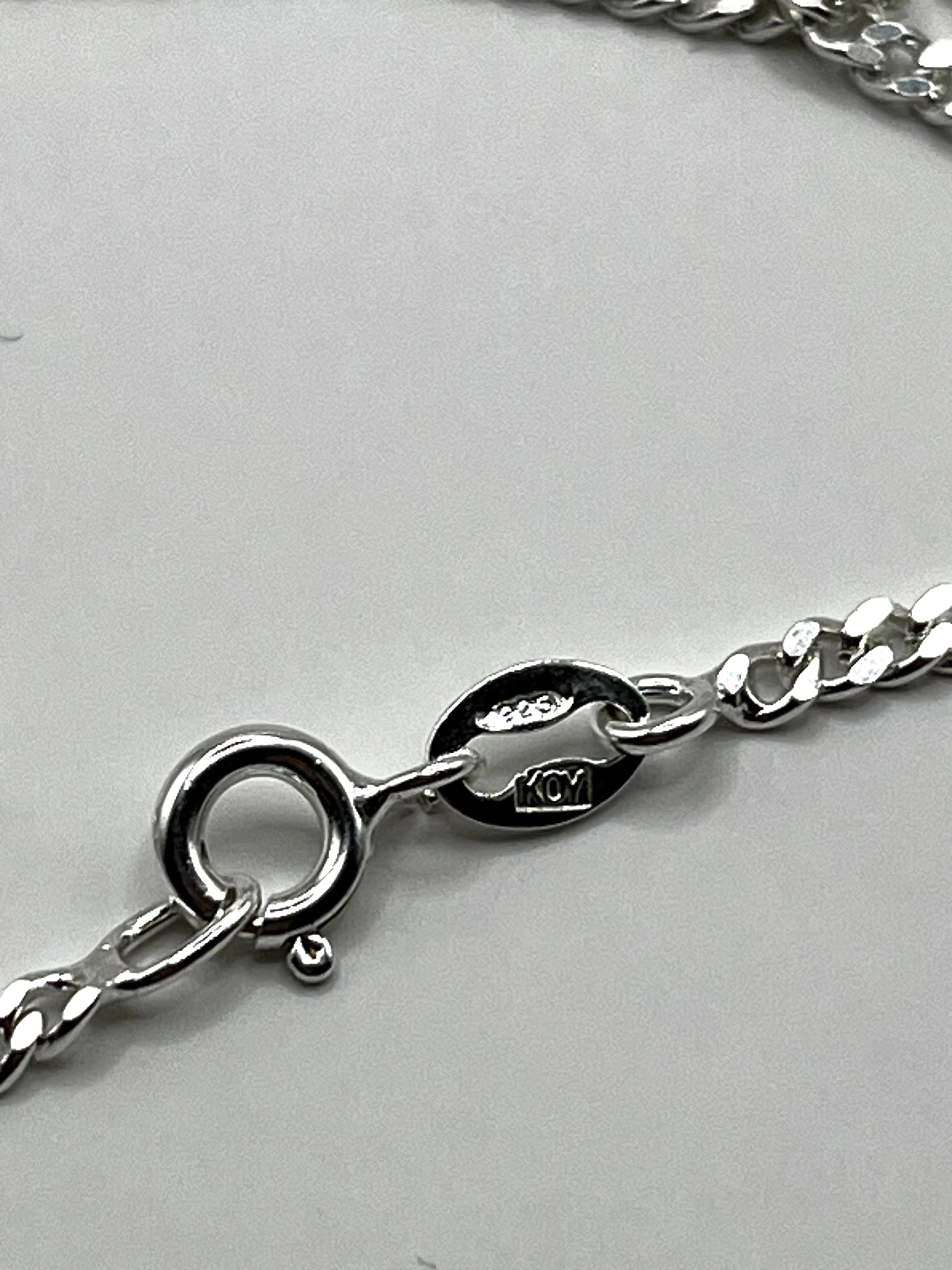 925 Hopea Panssariketju 2mm, 45cm