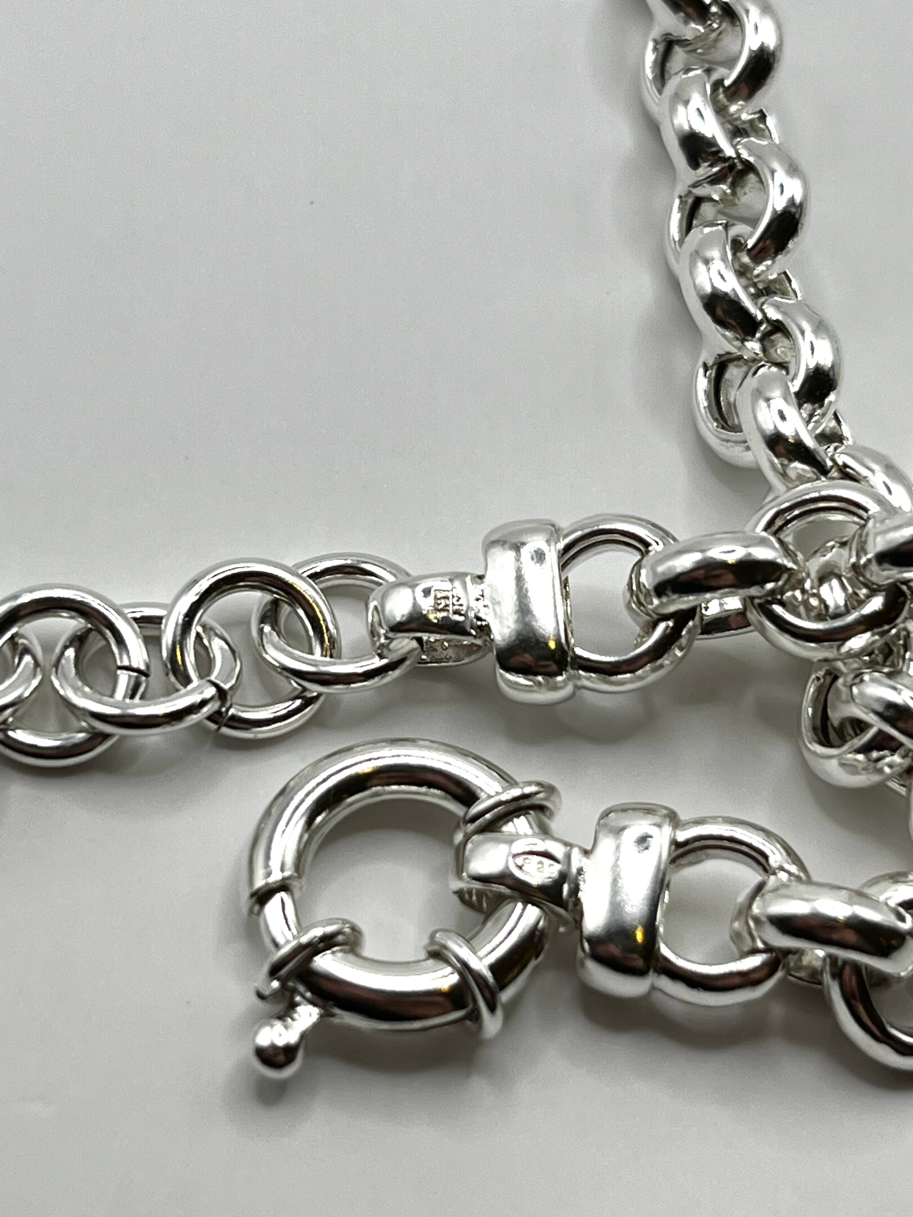 925 Hopea Papu Kaulaketju 7mm, 42cm-47.5cm