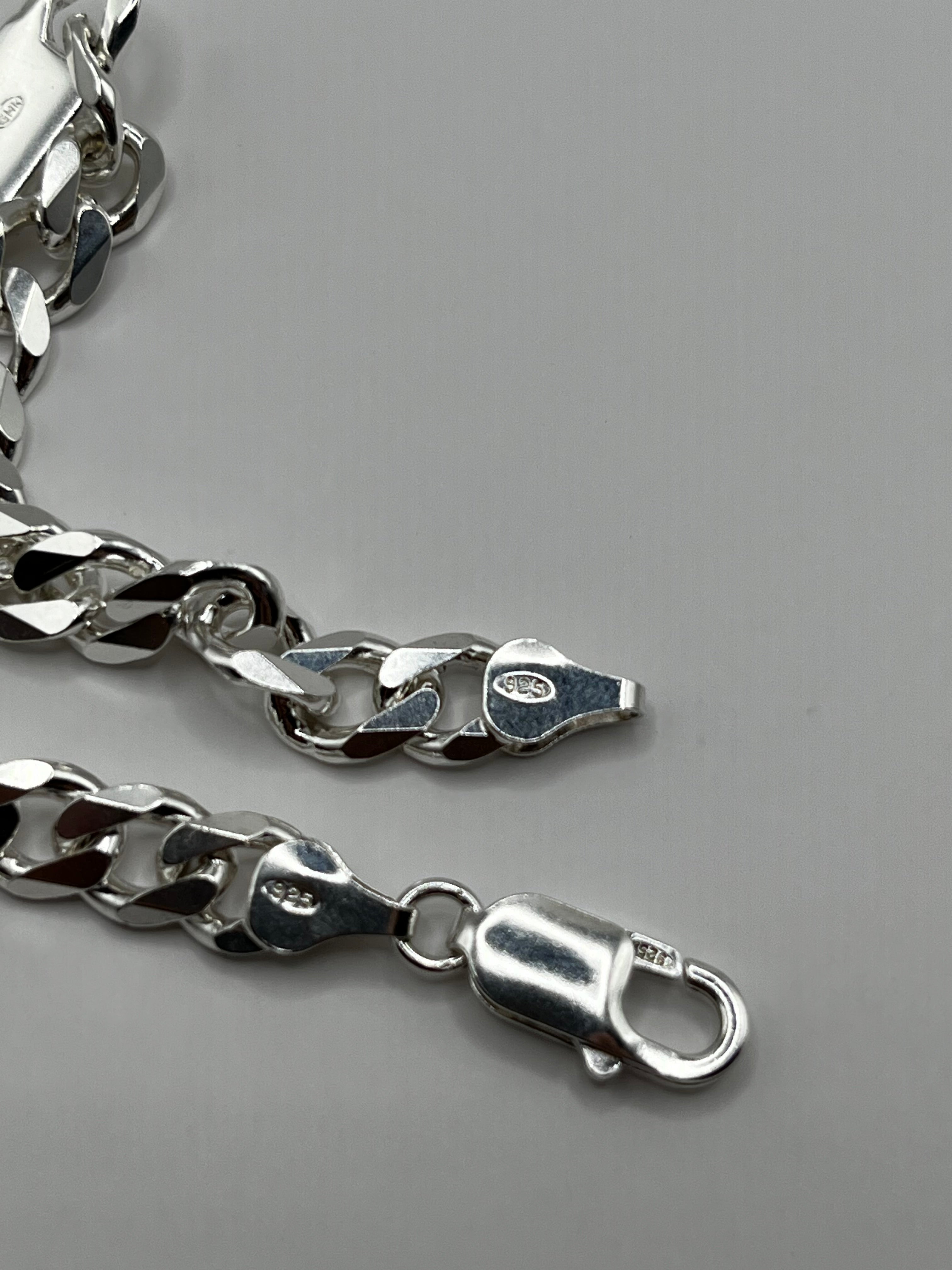 925 Hopea Panssariketju Laatalla 7mm, 20.5mm