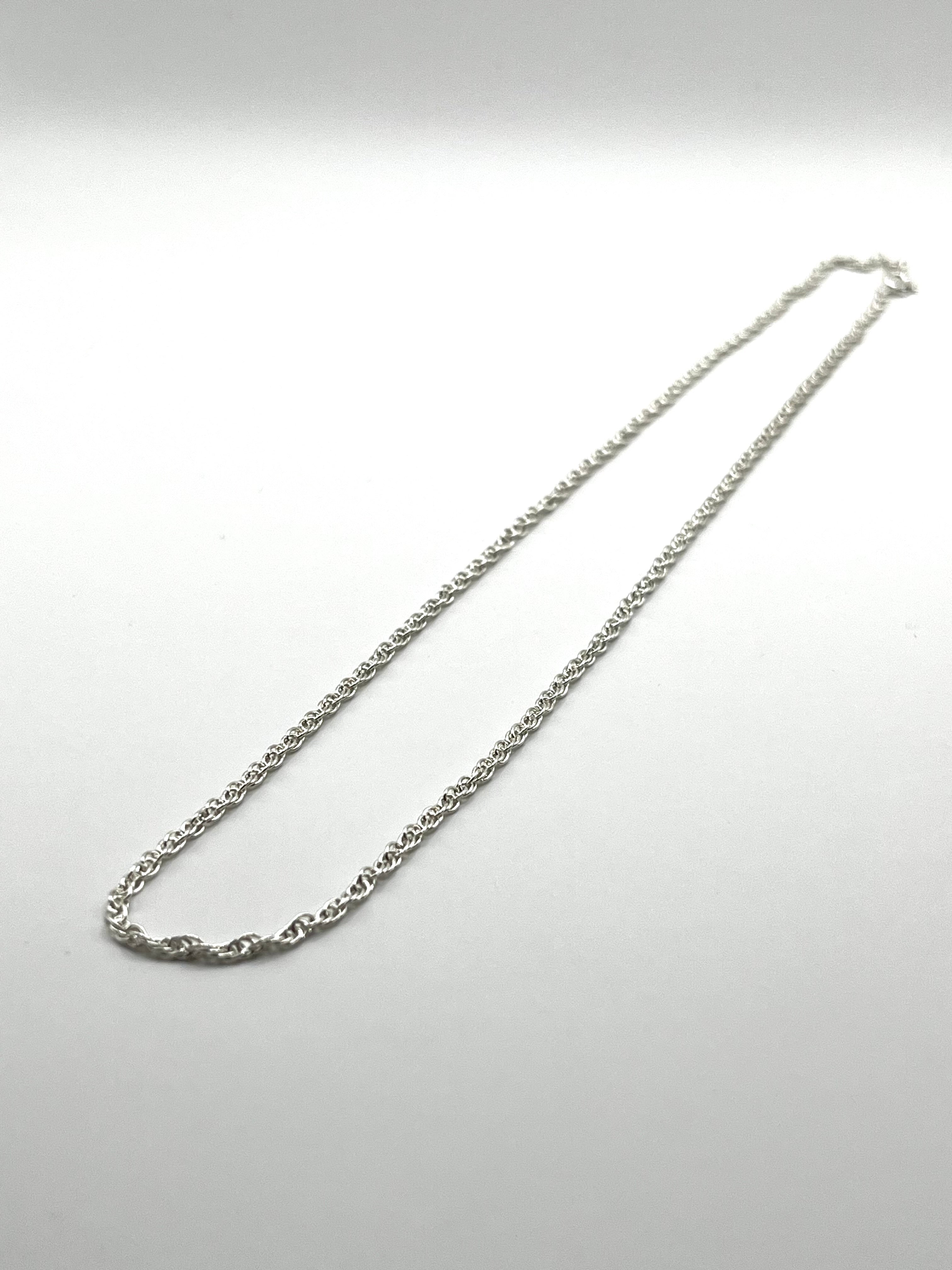 925 Hopea Köysi Kaulaketju 2mm, 45cm