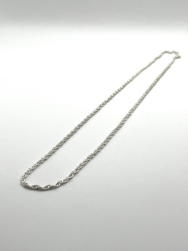 925 Hopea Köysi Kaulaketju 2mm, 45cm