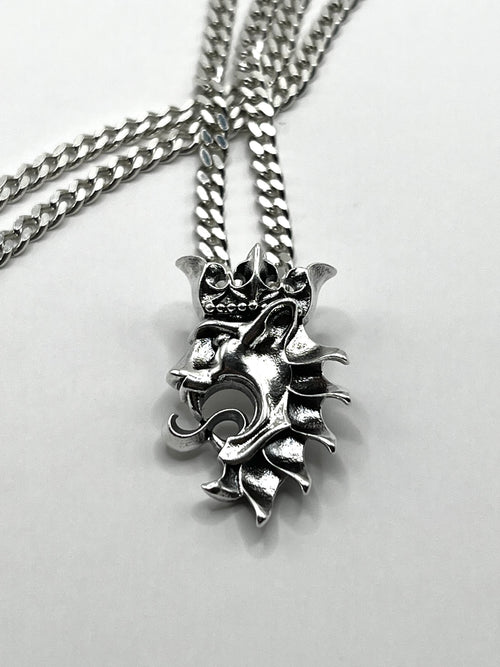 925 Hopea Lumoava Leijona-riipus Kaulaketjulla 3mm, 51cm