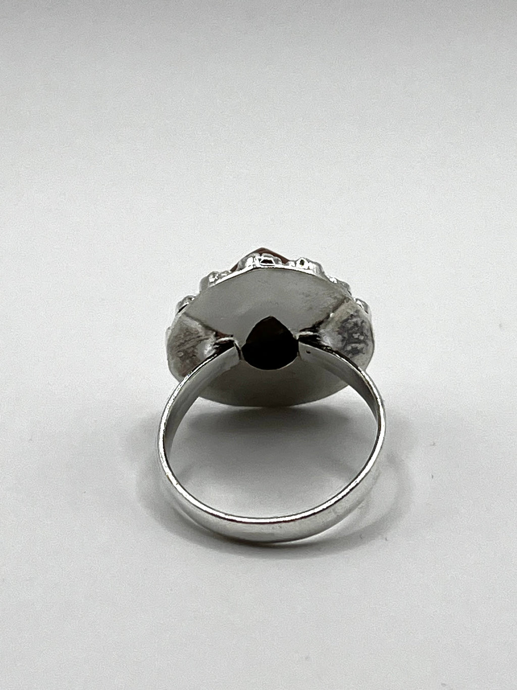 Vintage 925 Hopea Korukivi Sormus 17.5mm