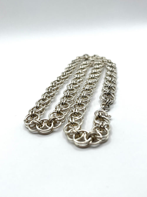 925 Hopea Käsintehty Bismarck Kaulaketju 8.5mm, 43cm