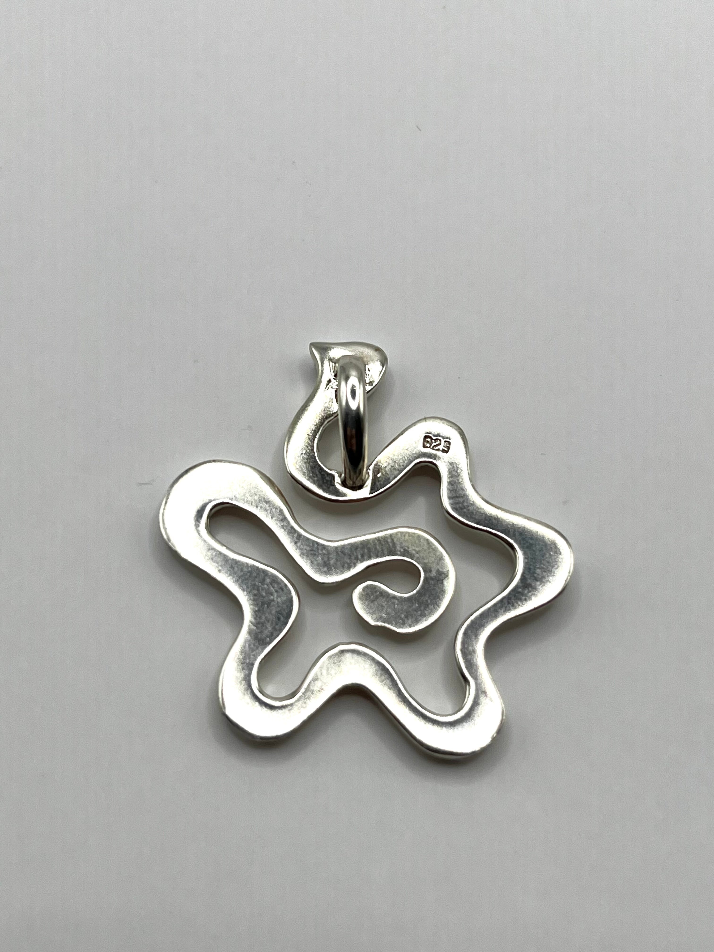 Vintage 925 Hopea "Roiske" Riipus 33mm x 33m