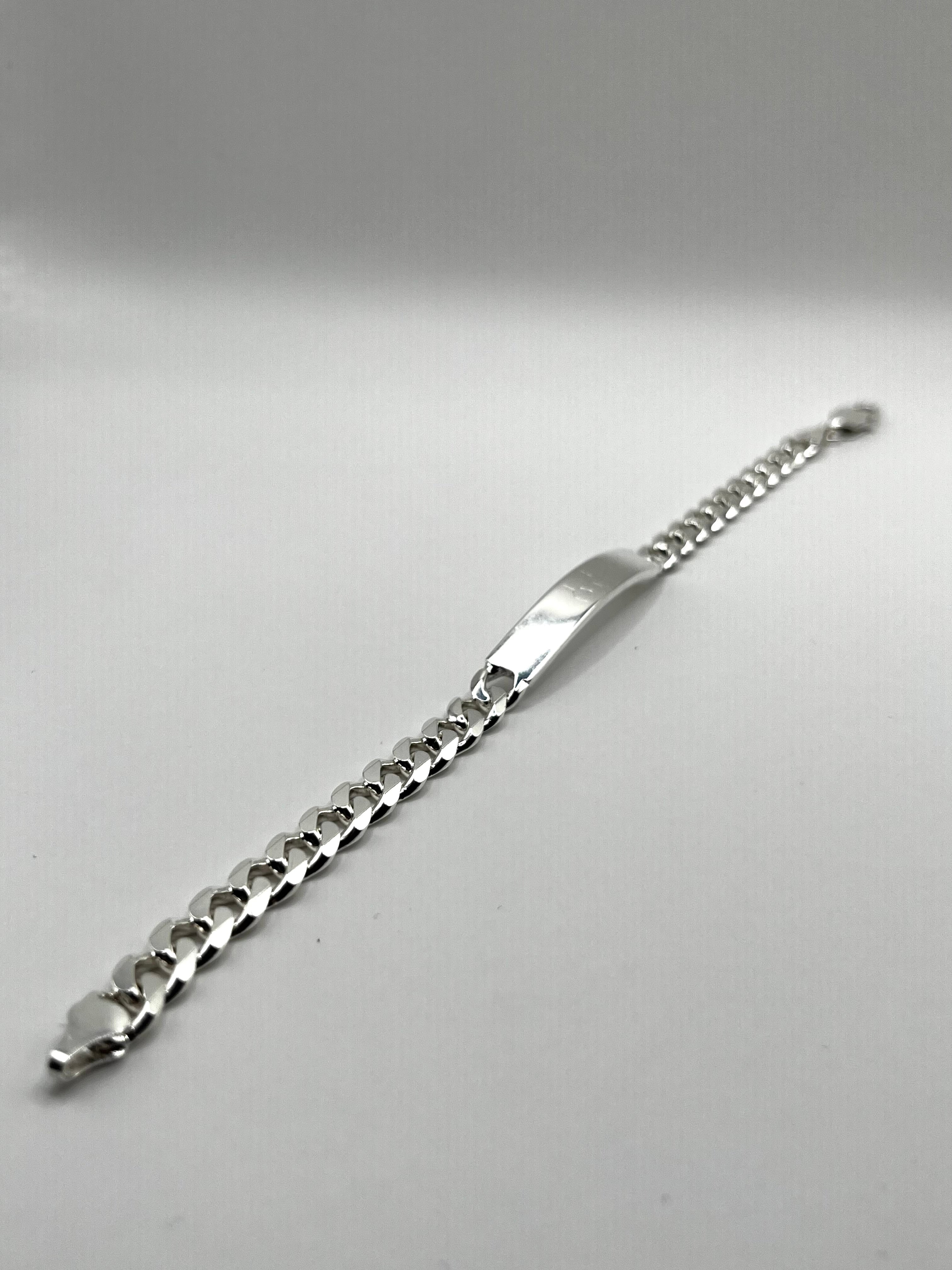 925 Hopea Panssariketju Laatalla 7mm, 20.5mm