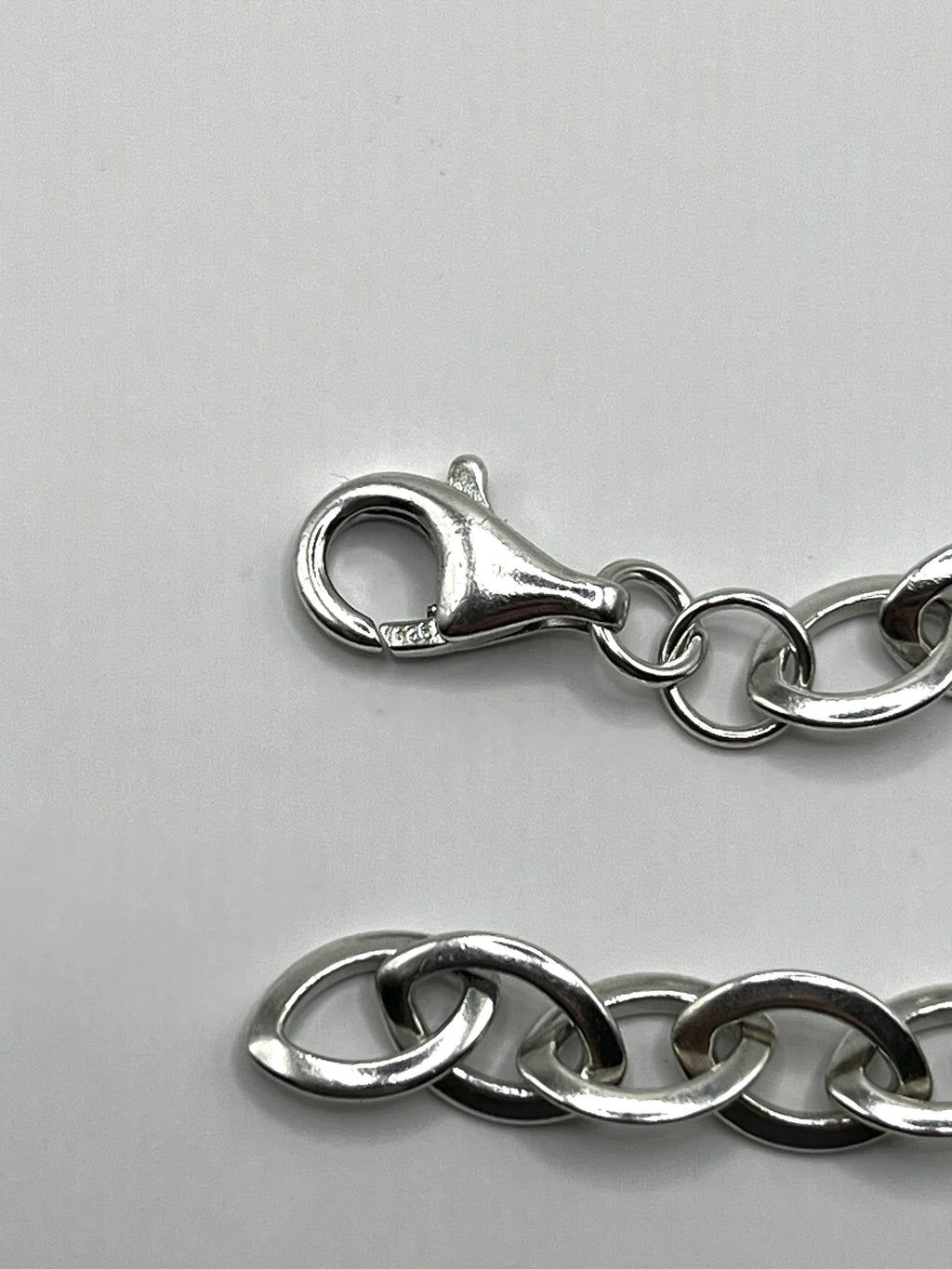 925 Hopea Ovaali Ranneketju 6mm, 19.5cm