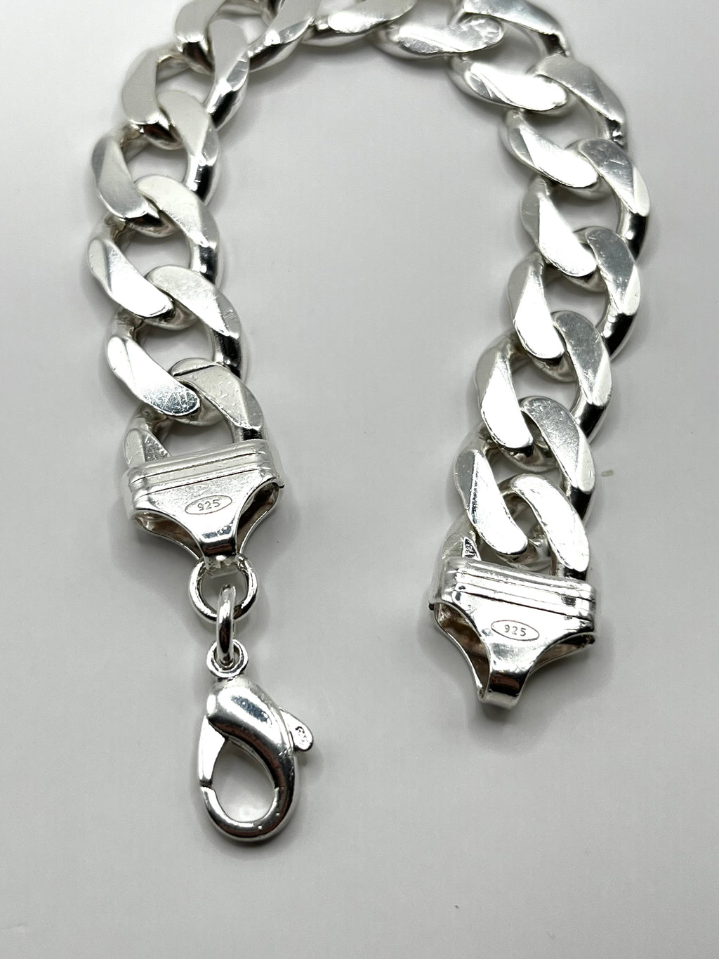 925 Hopea Panssari Ranneketju 14mm, 22.5cm