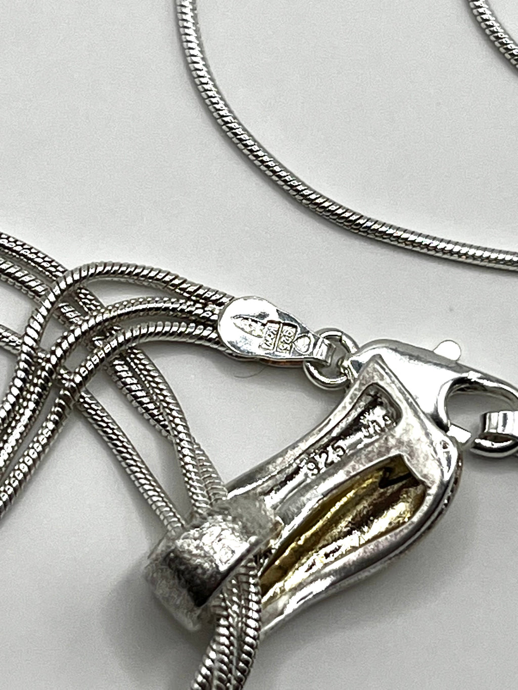 925 Hopea Riipus Kaulaketjulla 45cm