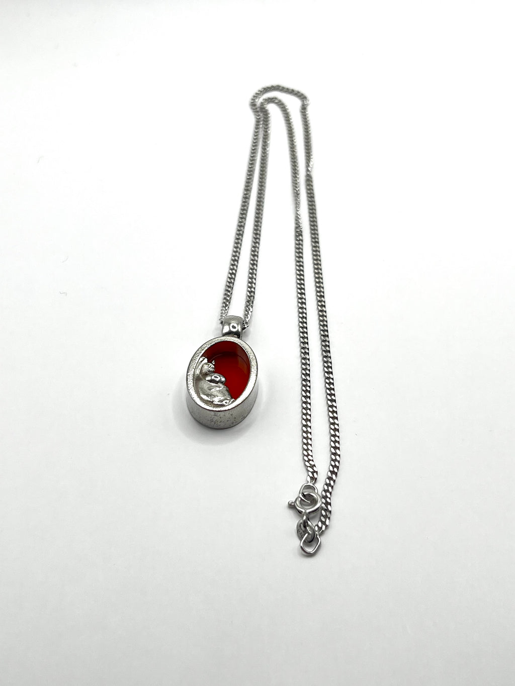 Vintage Kalevala Koru Niiskuneiti Riipus Ketjulla 925 Hopea 2mm, 45cm