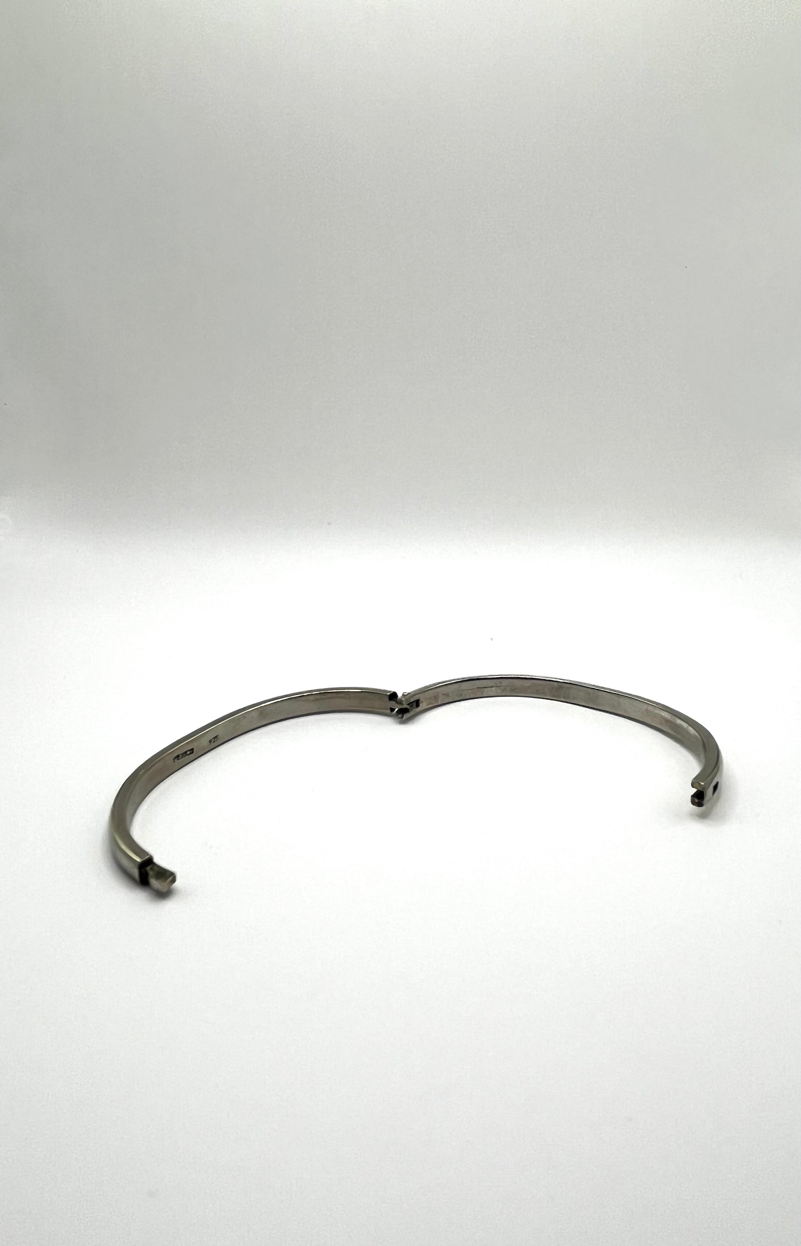 Vintage 925 Hopea Rannerengas 4.5mm