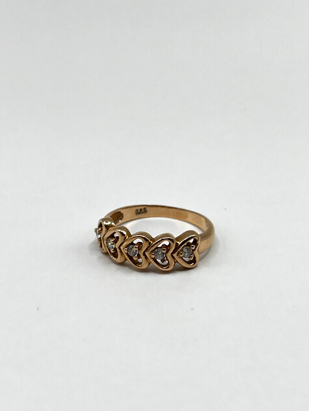 14K Sydän Kultasormus 18mm