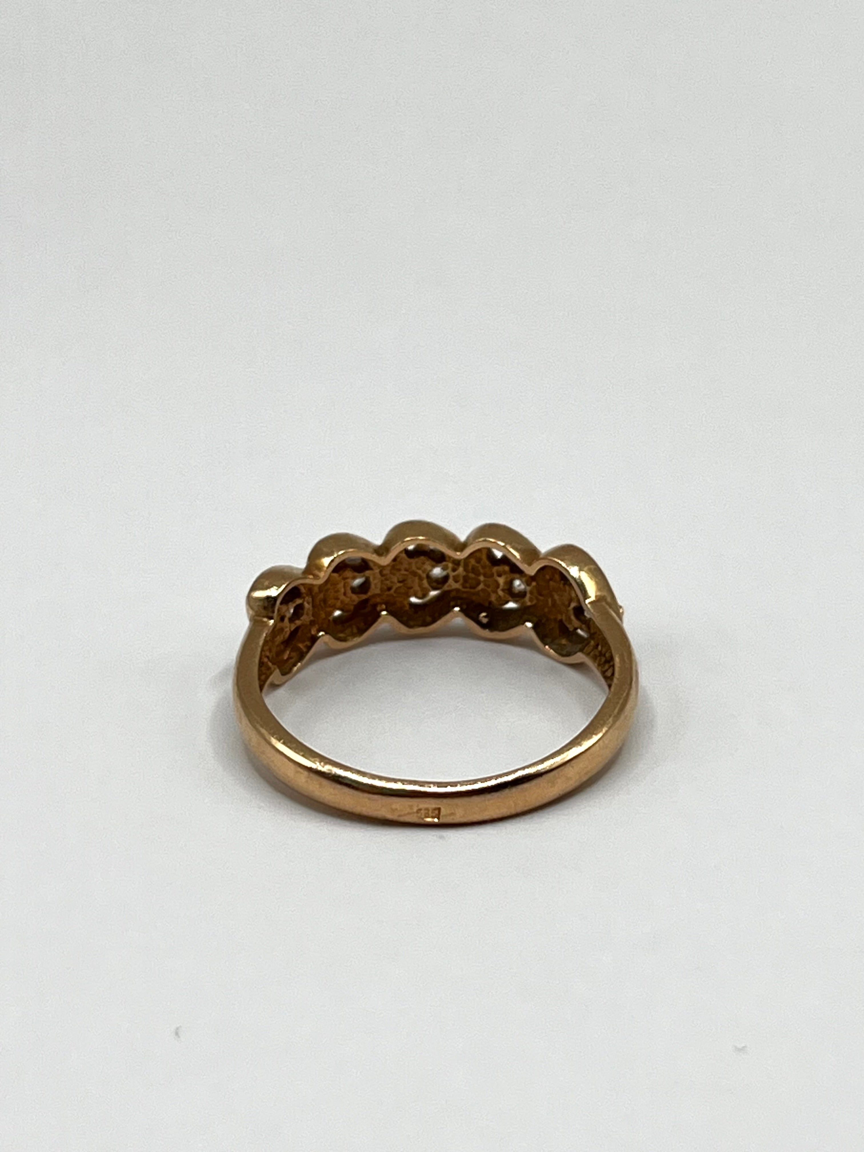 14K Sydän Kultasormus 18mm